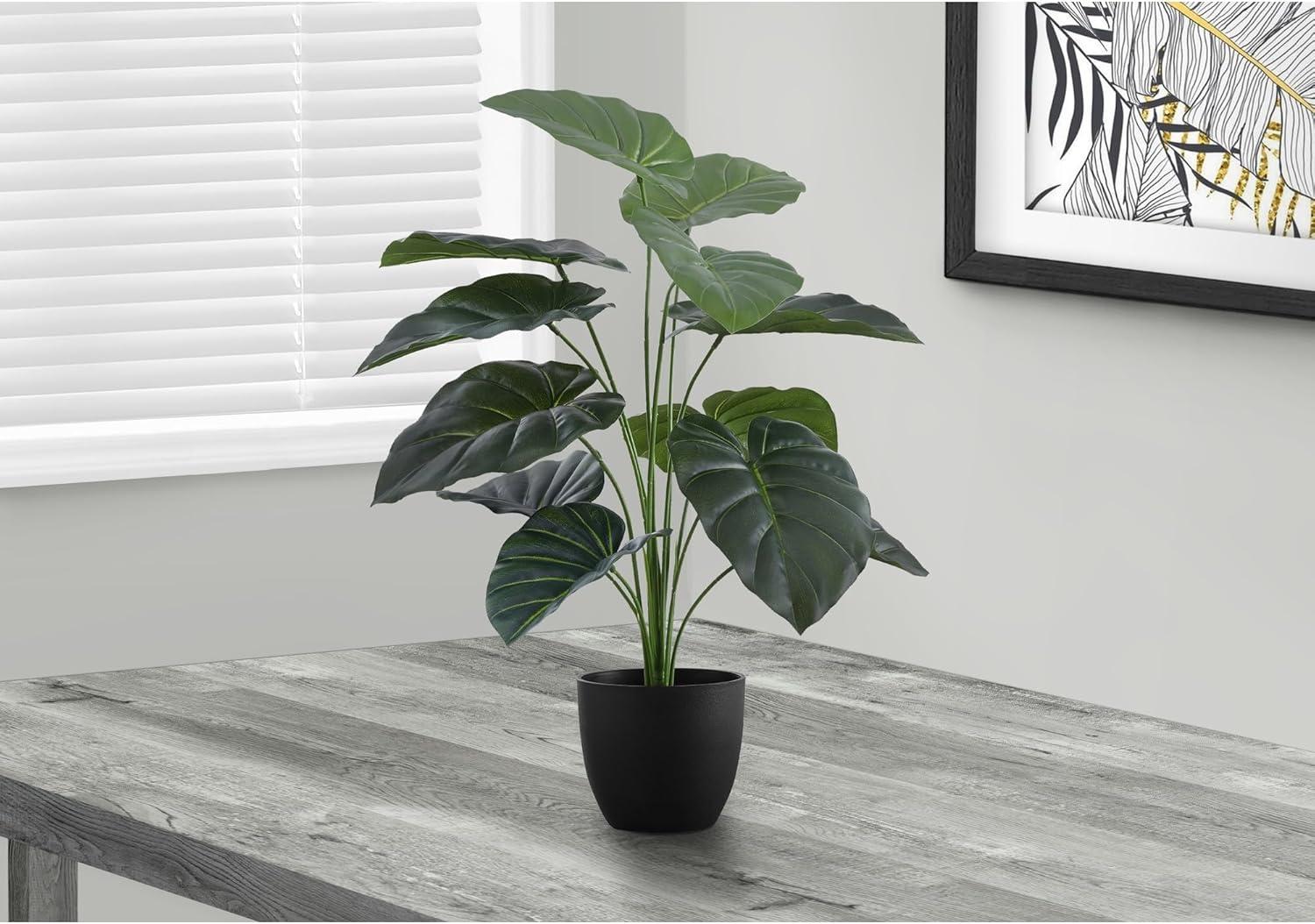 Artificial Plant - 24" Tall - Indoor - Table - Potted - Green Leaves