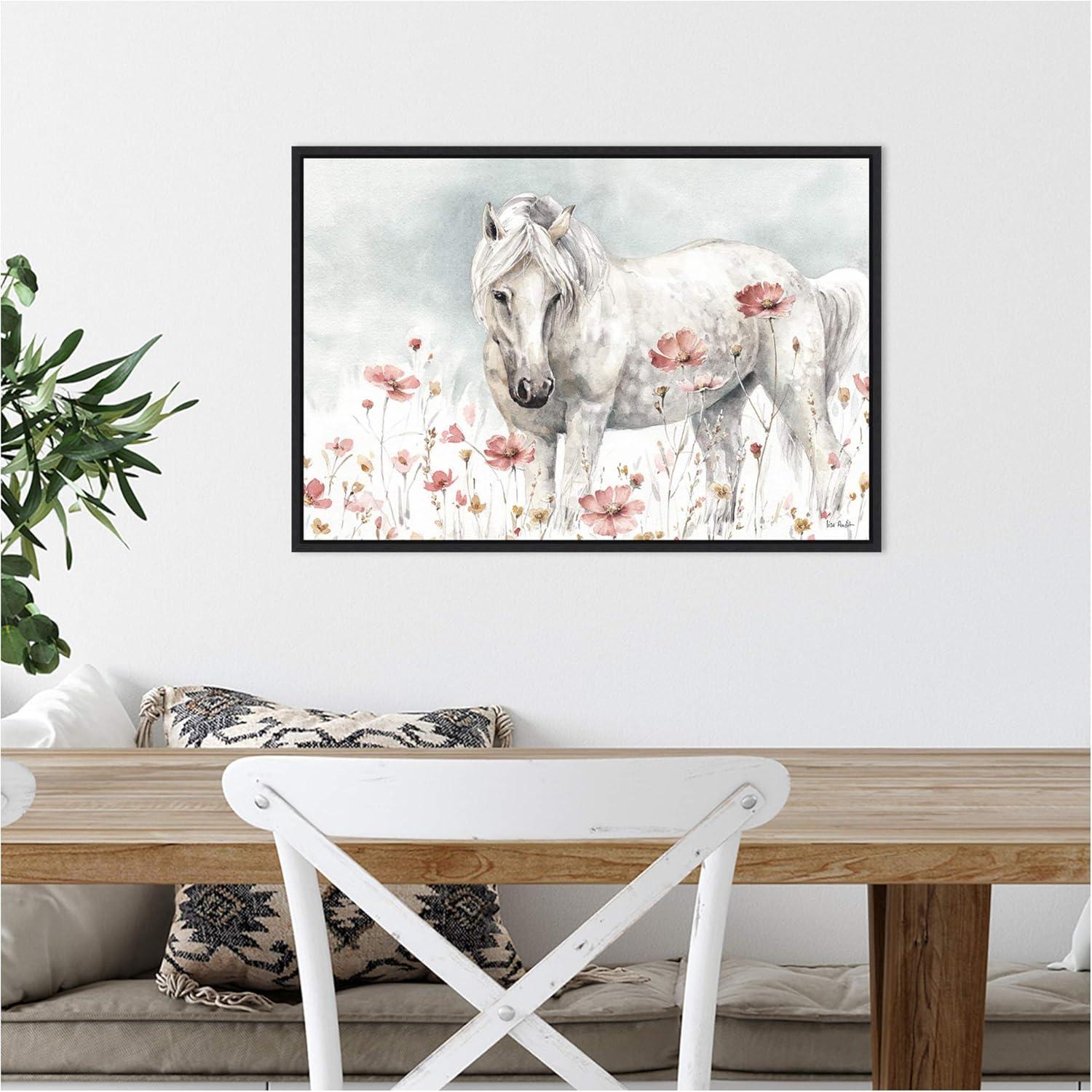 Amanti Art Wild Horses II by Lisa Audit Framed Canvas Wall Art