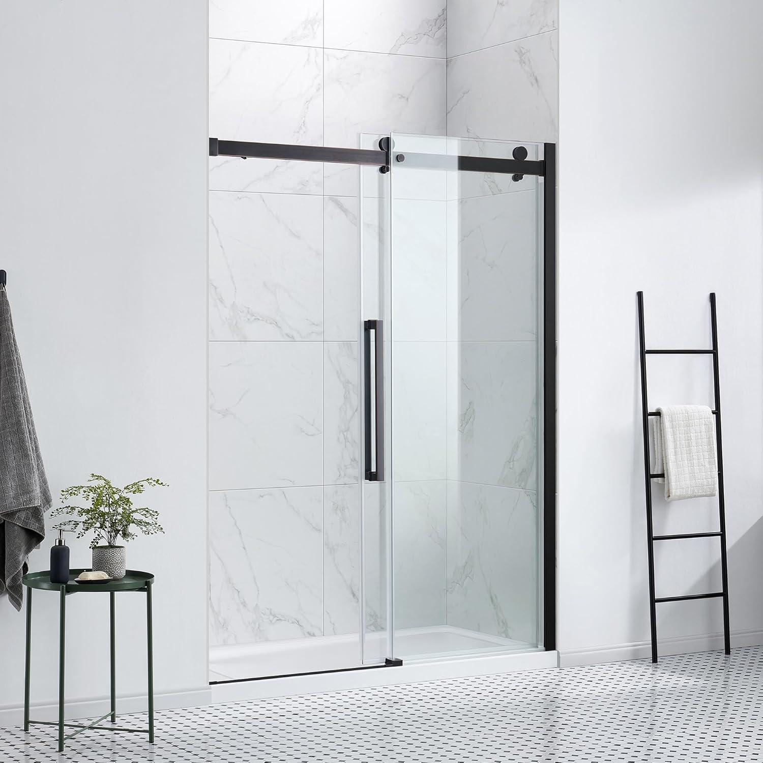 OVE Decors Bel Soft Close 60" x 78" Frameless Sliding Soft Close Shower Door