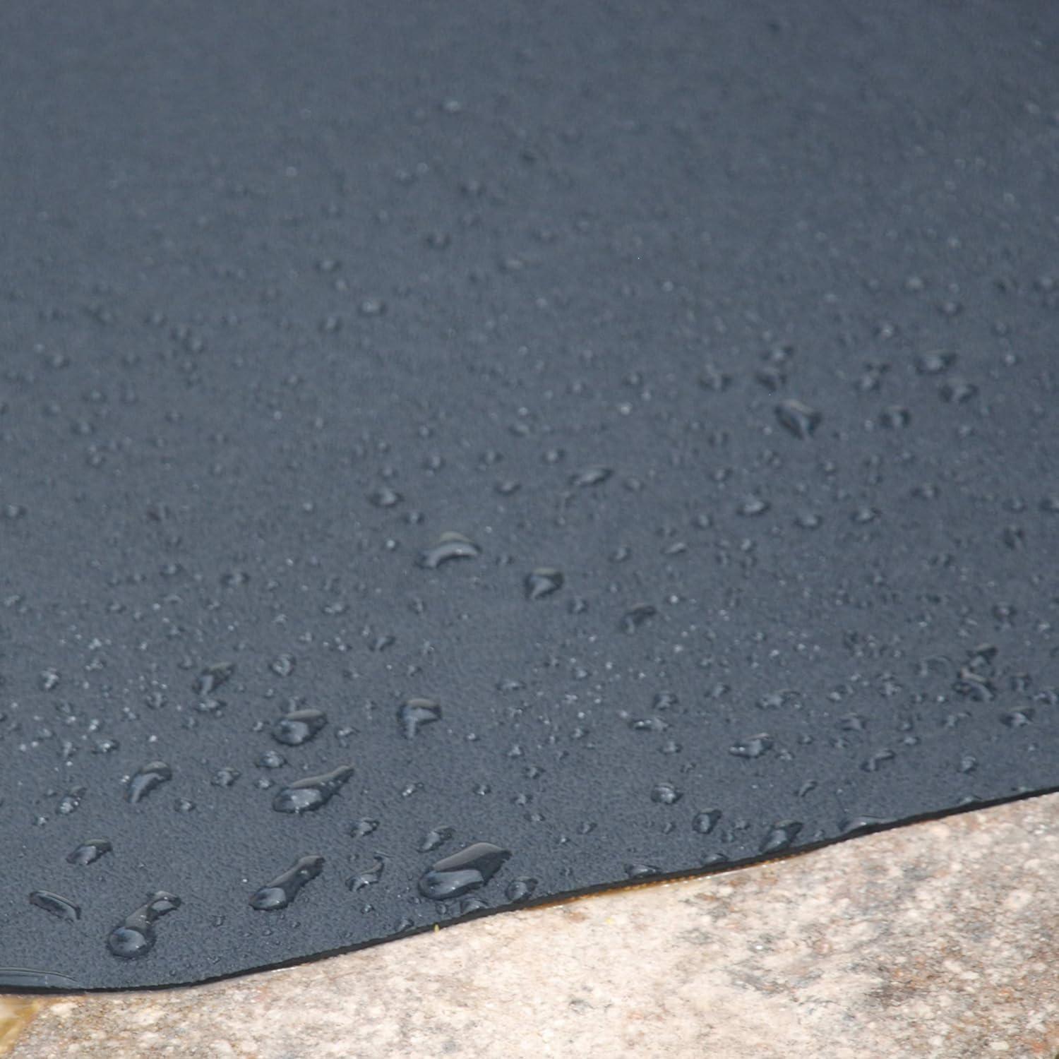 VersaTex 36"x60" All-Weather Black Recycled Rubber Utility Mat