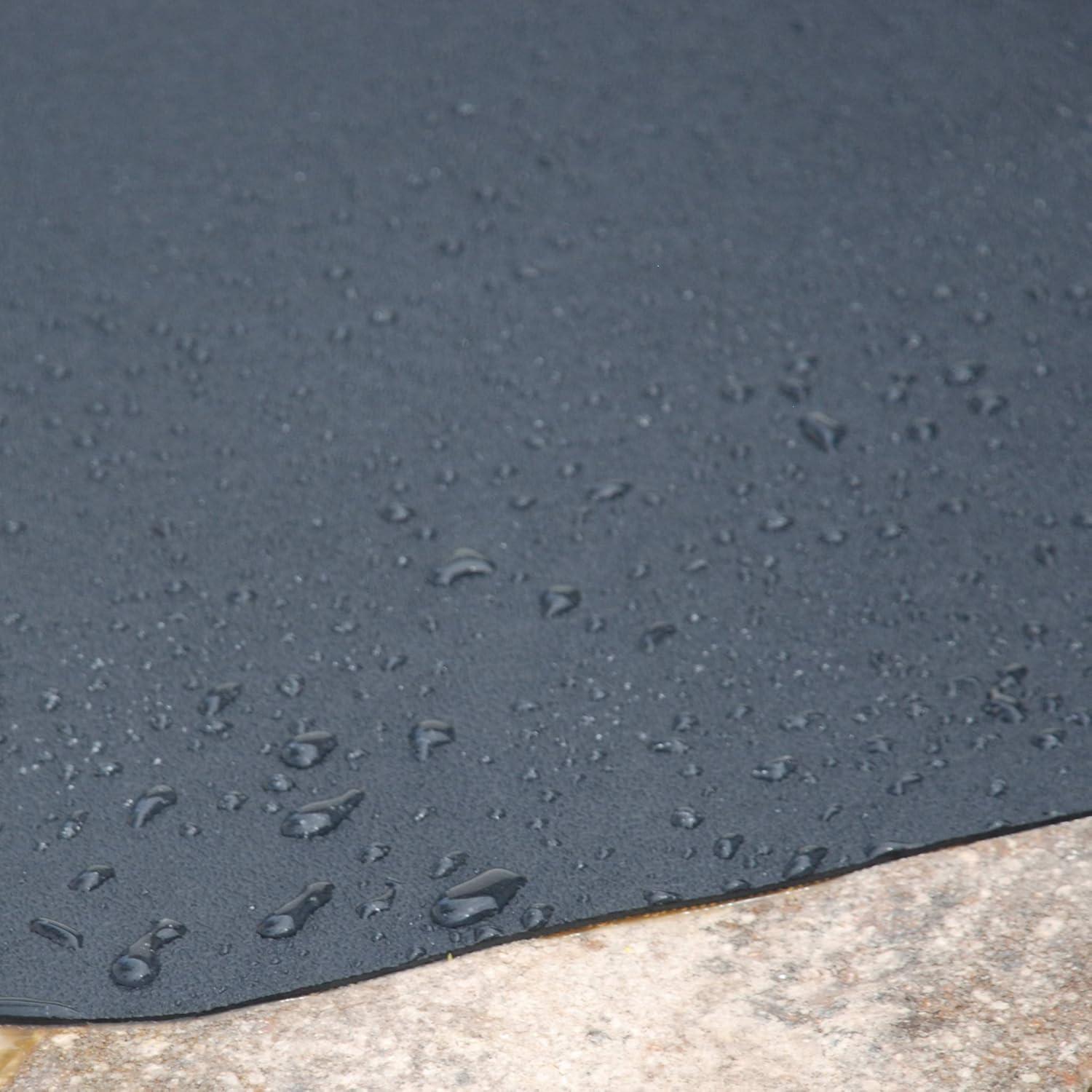 VersaTex 24 x 36" Multipurpose Recycled Rubber Floor Utility Mat, Black