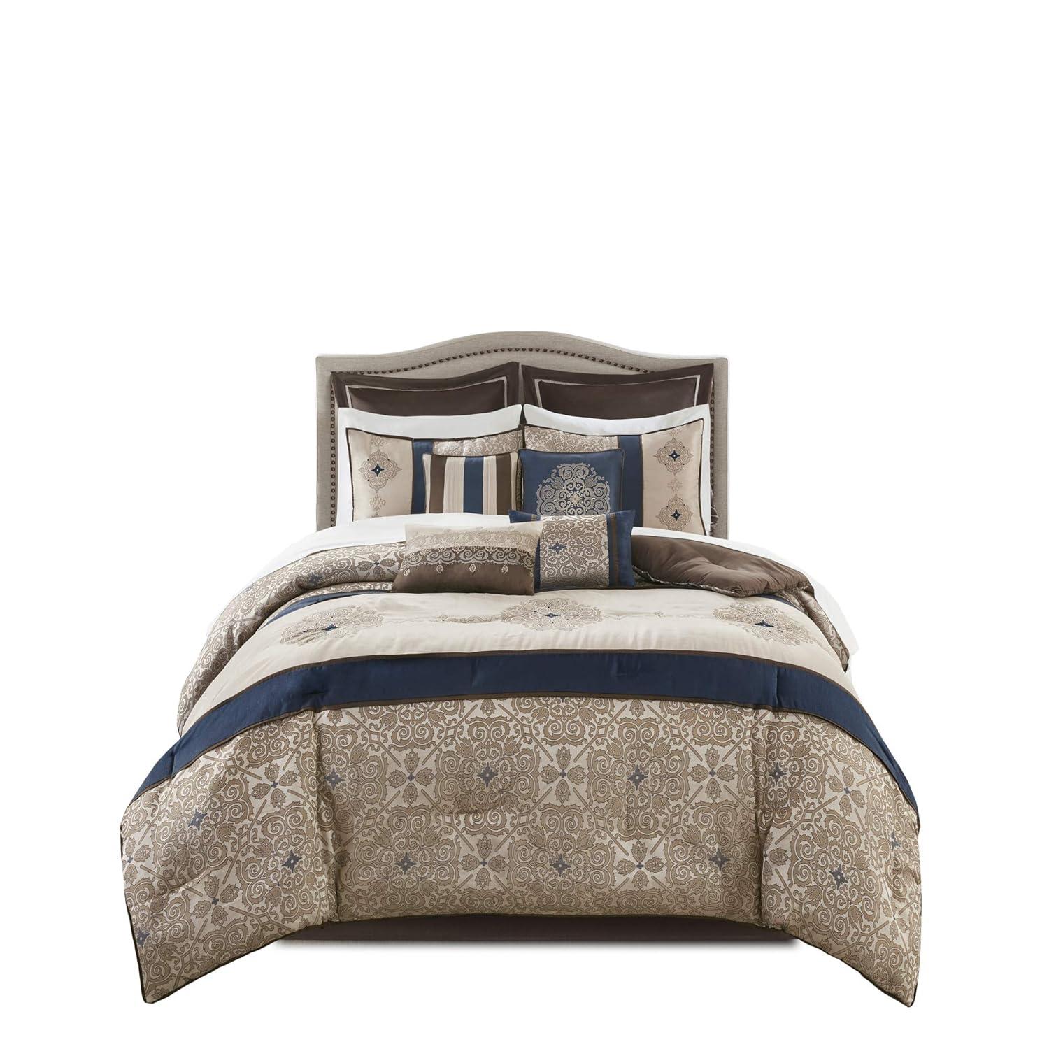 Madison Park Essentials Delaney Jacquard Traditional 24 Piece Room in a Bag