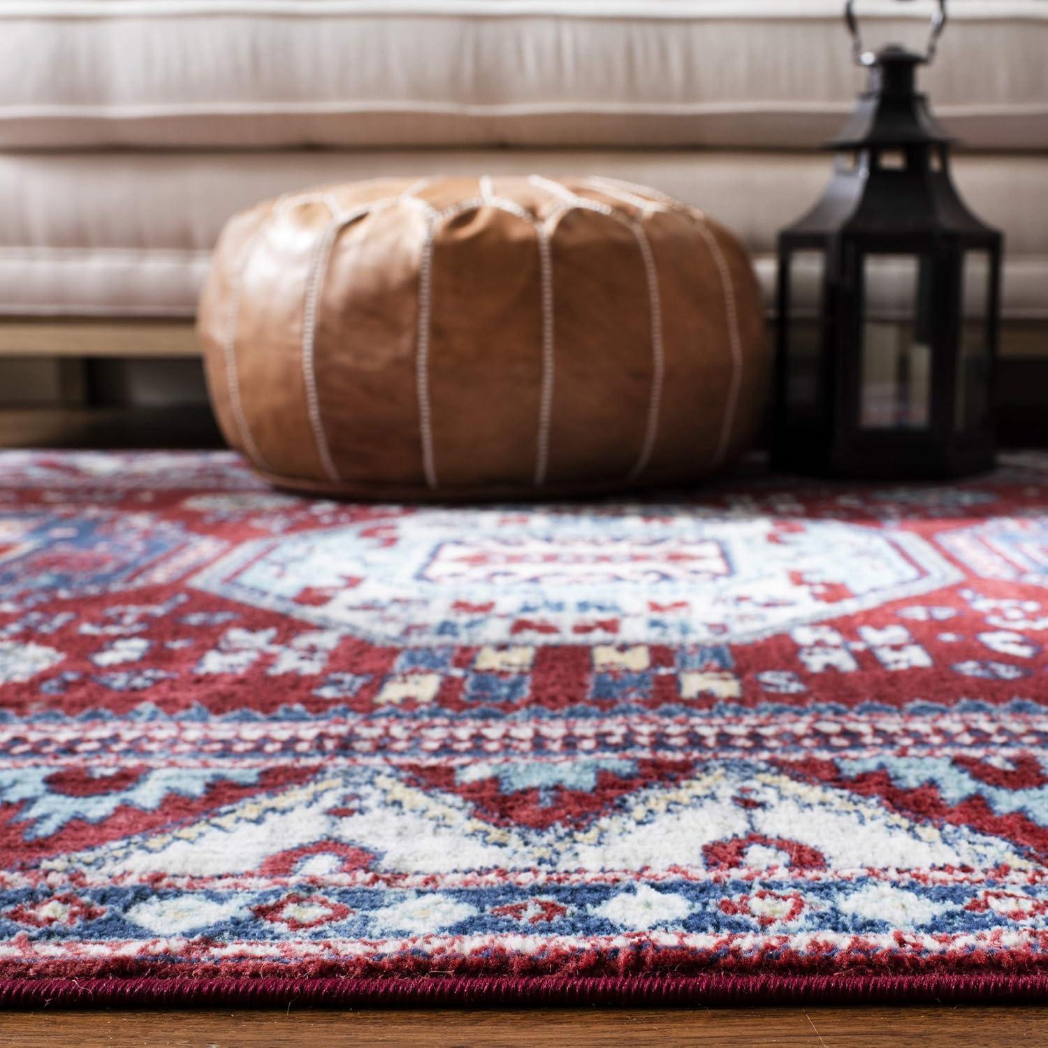 SAFAVIEH Kazak Collection KZK118R Red / Blue Rug