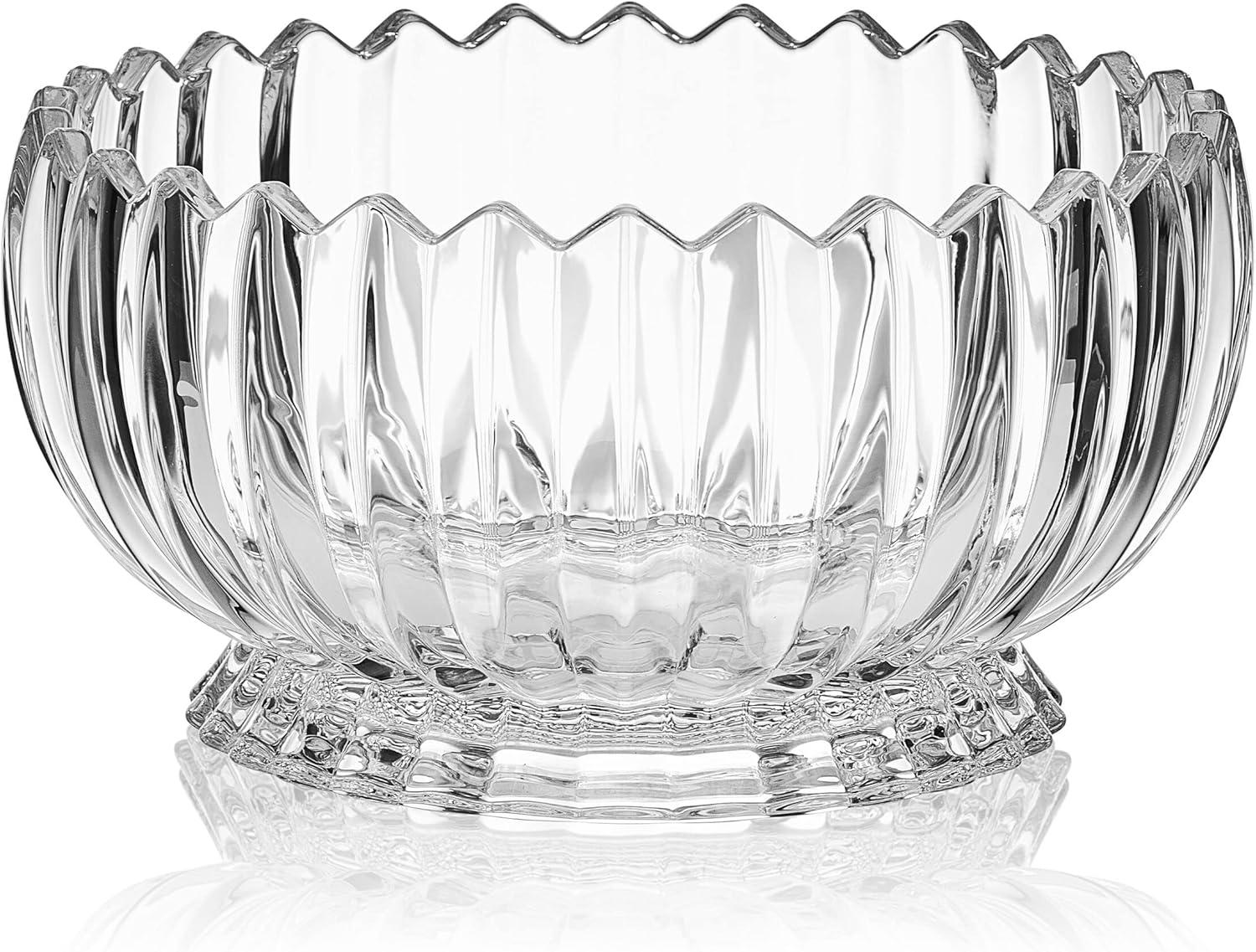 Mikasa Mikasa Estate 9 in. Decorative Footed Glass Bowl