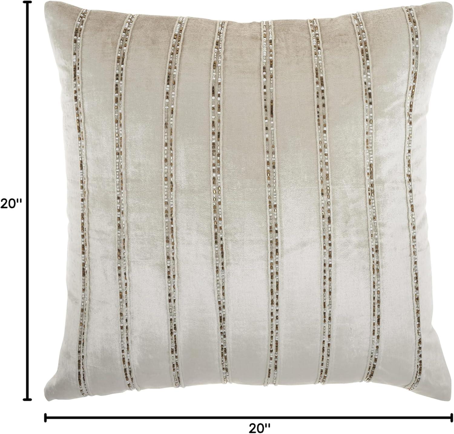 Mina Victory Sequined Velvet Throw Pillow