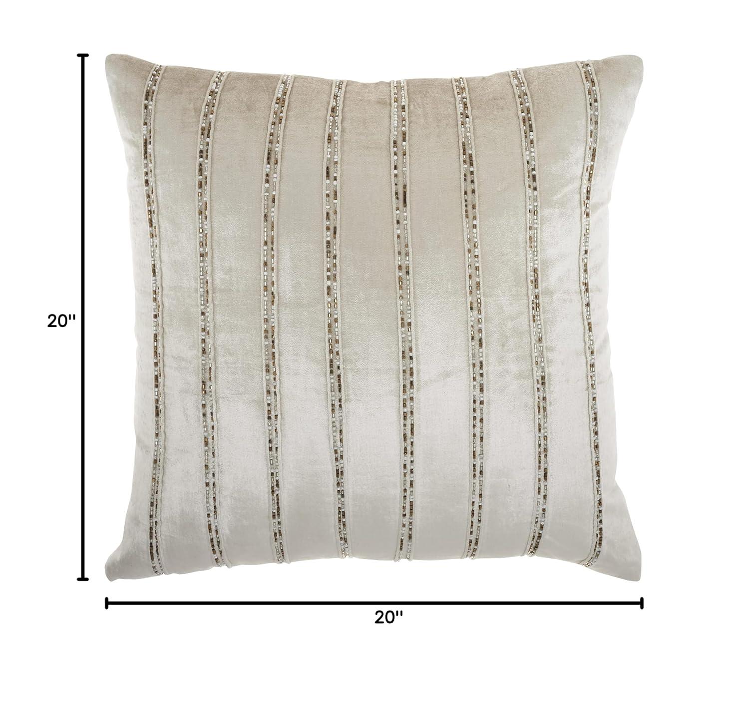 Mina Victory Sequined Velvet Throw Pillow