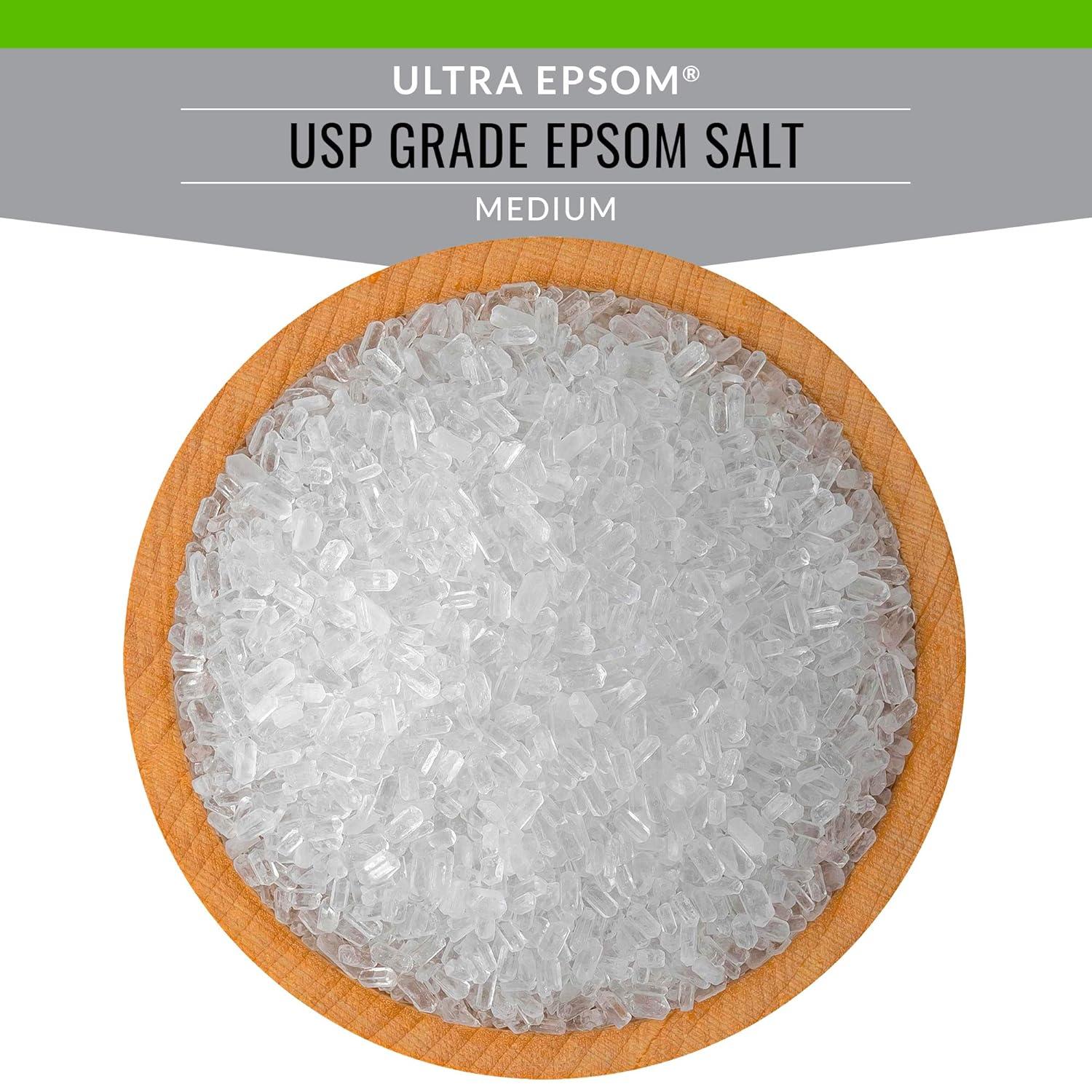 Saltworks Ultra Epsom Salt Therapeutic, Natural Soaking Solution, 2 lb. Pack
