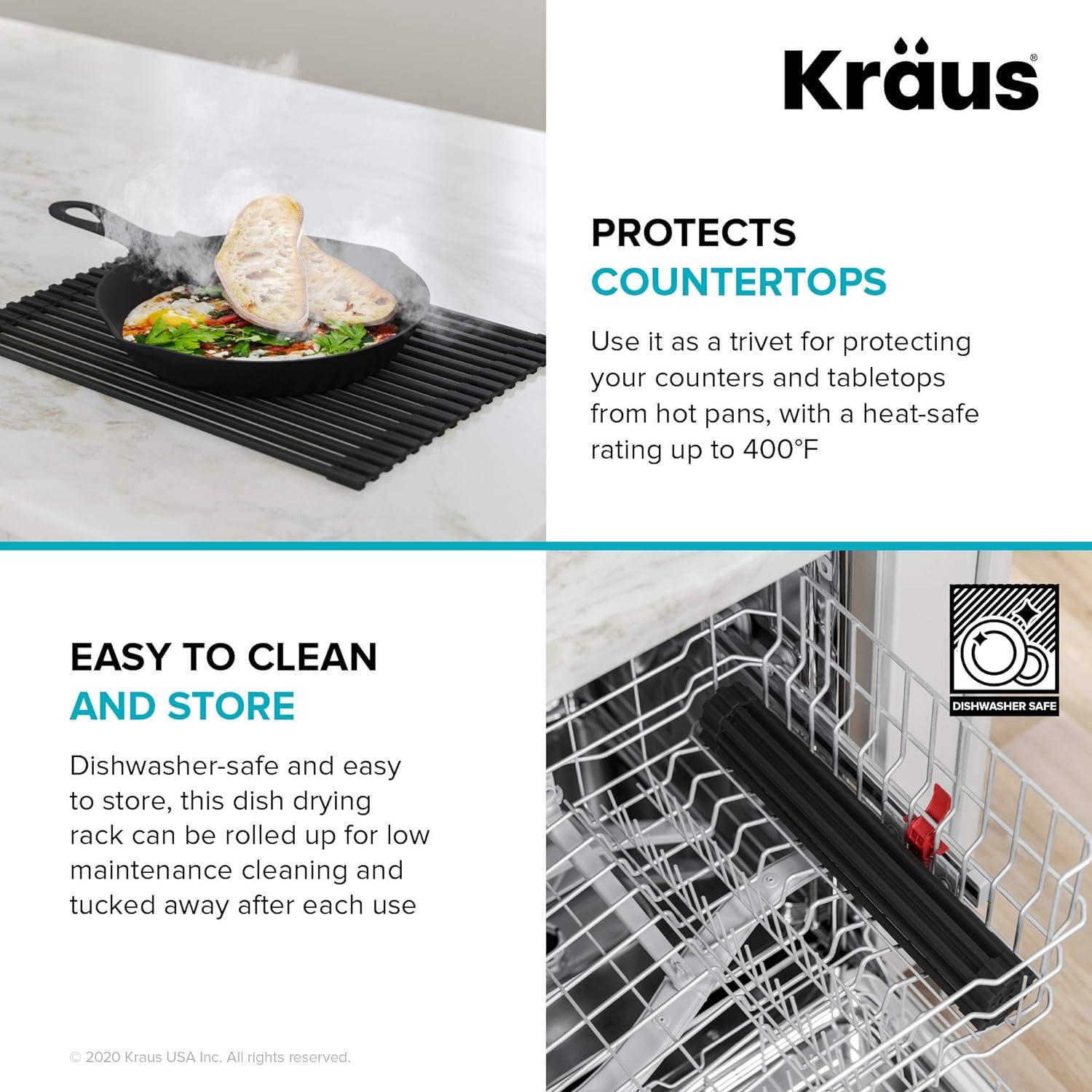 Kraus Kore Over the Sink Dish Rack