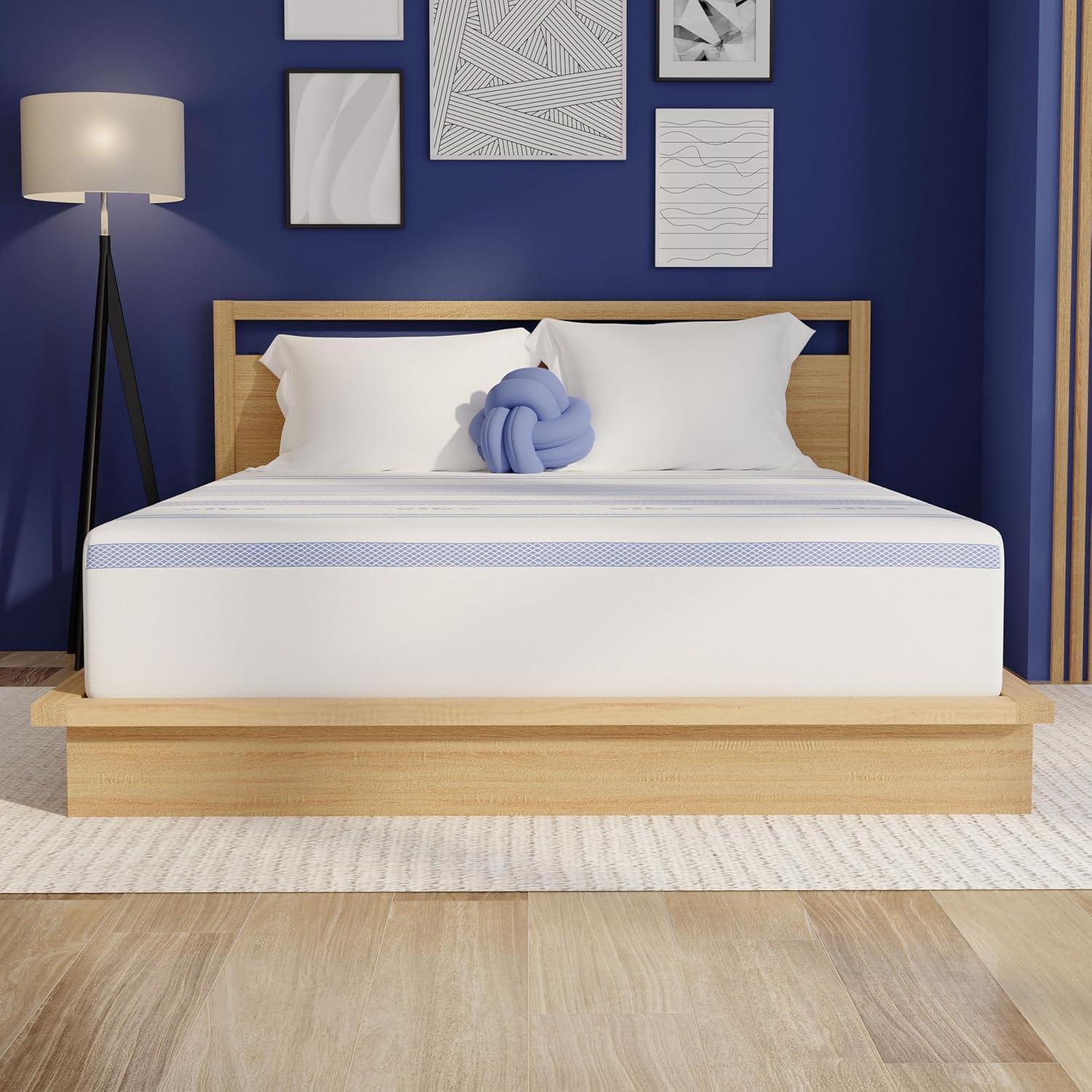 Vibe Vibe Gel Memory Foam 12-Inch Mattress | CertiPUR-US Certified | Bed-in-a-Box
