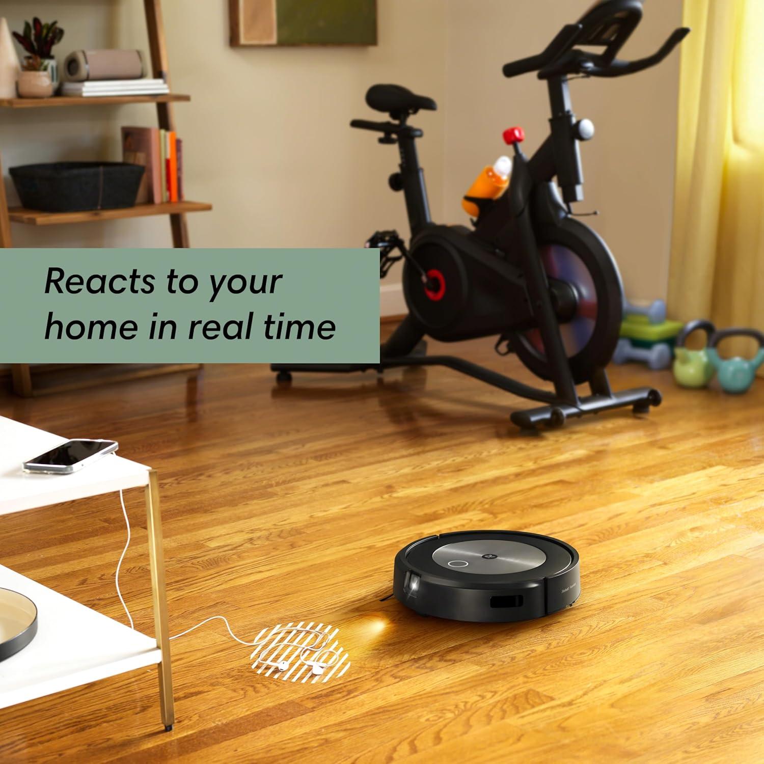 Open Box iRobot® Roomba® j7+ (7550) Self-Emptying Robot Vacuum Cleaner - Smart Mapping