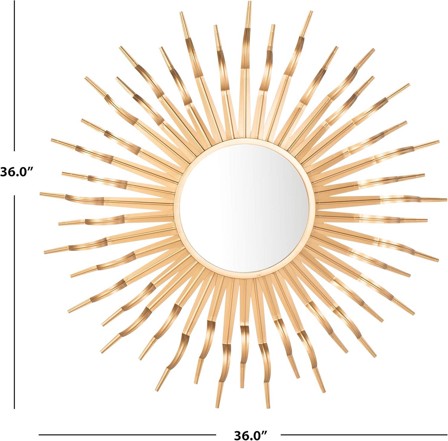 Safavieh Naya 35 in. Radiant Lines Round Sunburst Mirror