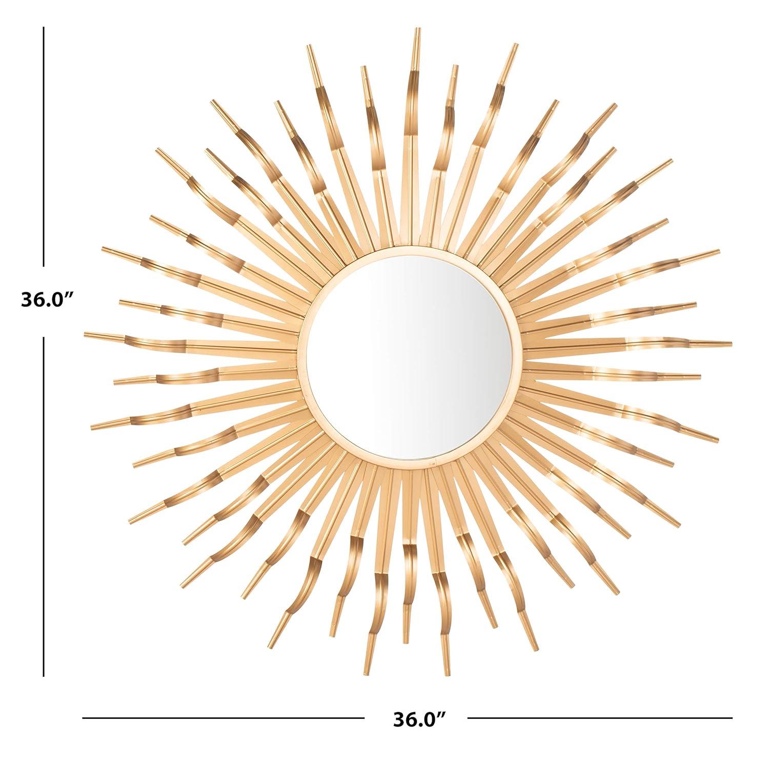 Safavieh Naya 35 in. Radiant Lines Round Sunburst Mirror