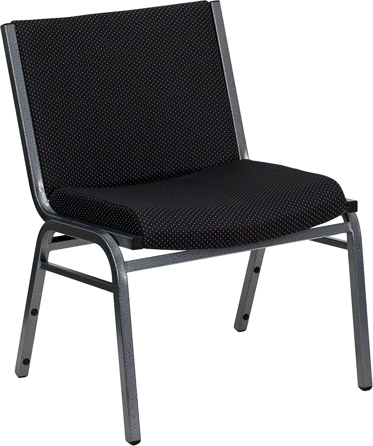 Flash Furniture Divine Multipurpose Big & Tall 1000 lb. Rated Stacking Guest Chairs for Business or Home Use (Set of 2)