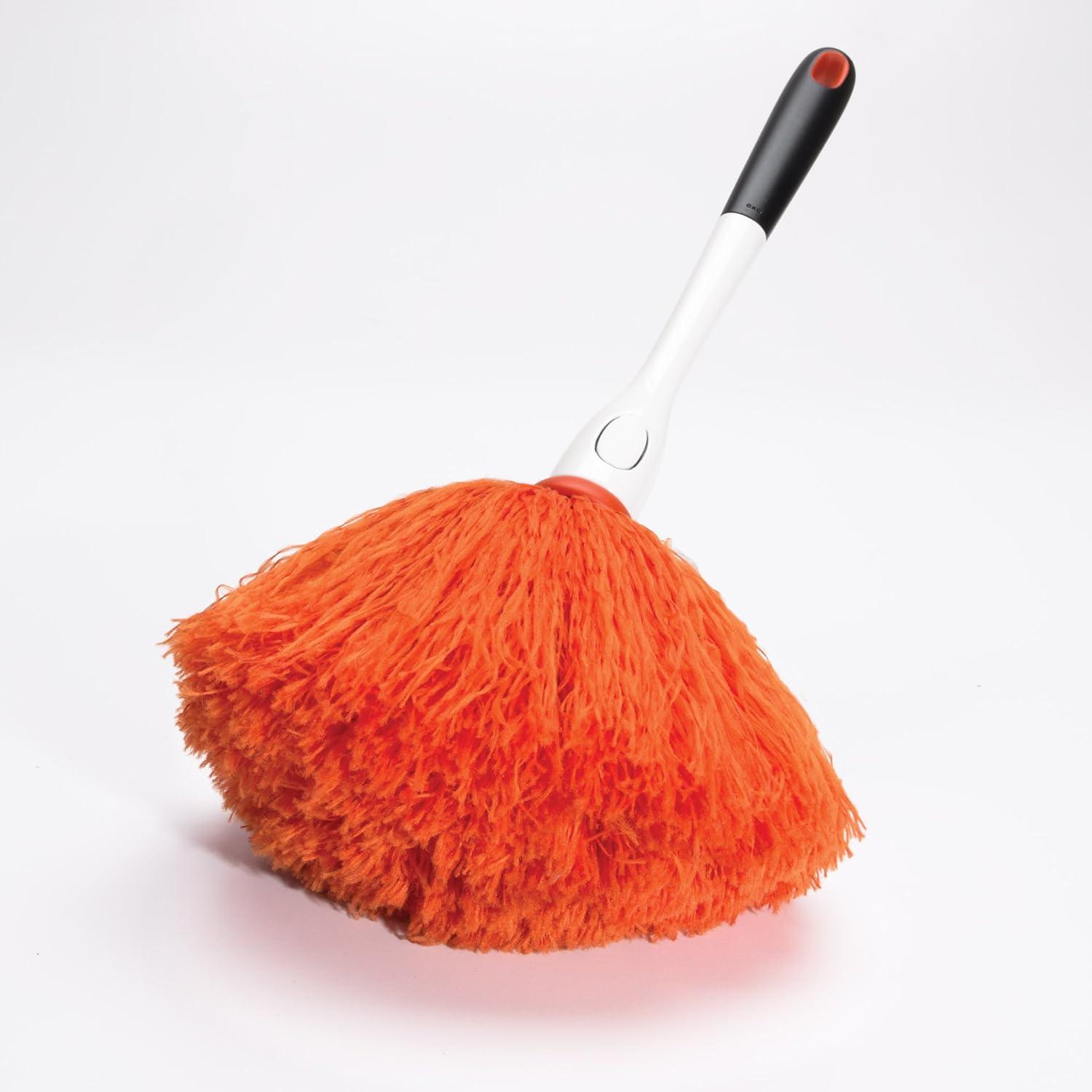 Soft Handle Orange Microfiber Delicate Duster