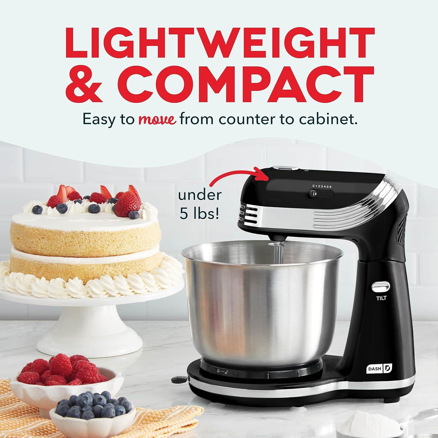 DASH Dash Mixers 6 Speed 2.5 Qt. Stand Mixer DCSM250BK