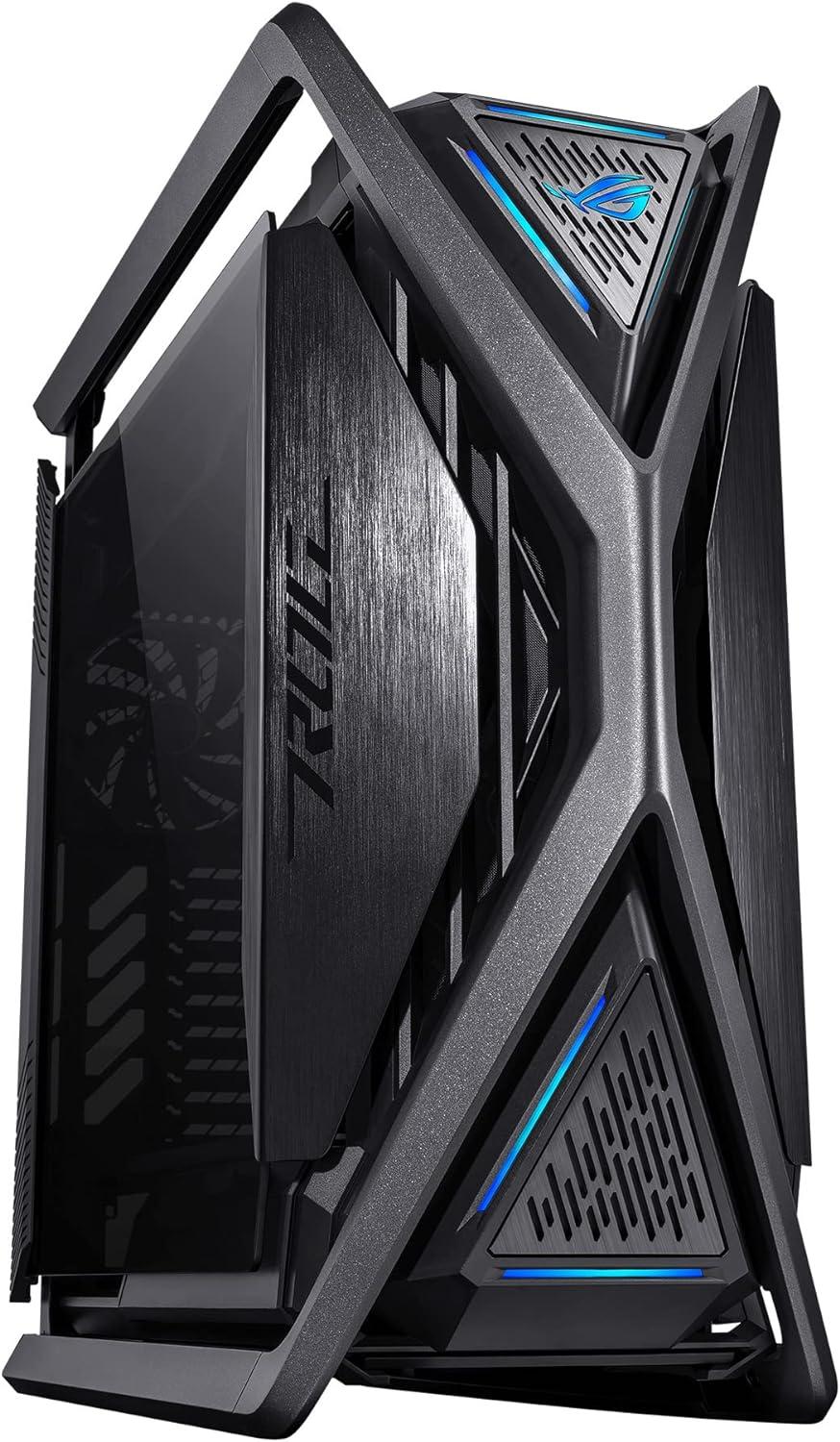 Black Full-Tower Gaming Case with LED and Side Panel Window