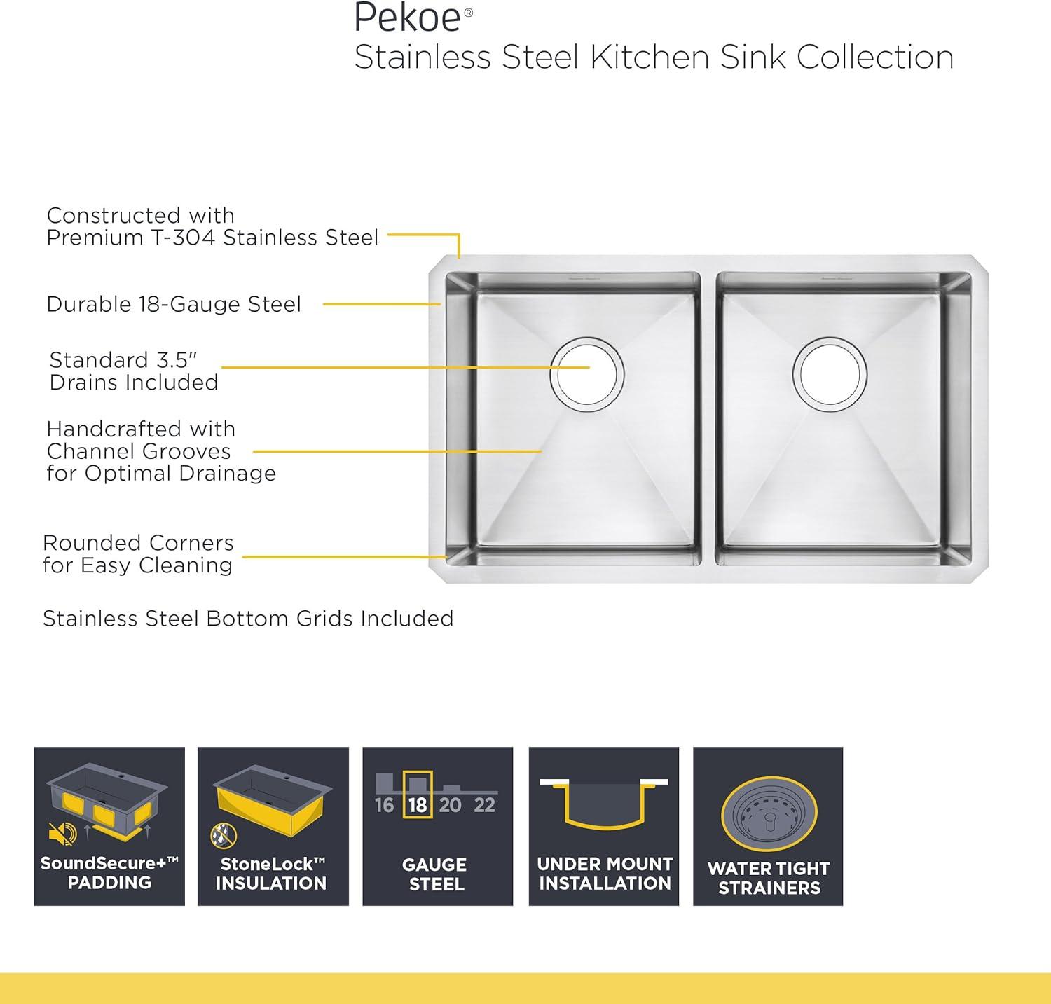 American Standard Pekoe Welded Sb 18G Ss Sink 18SB.10231800.075