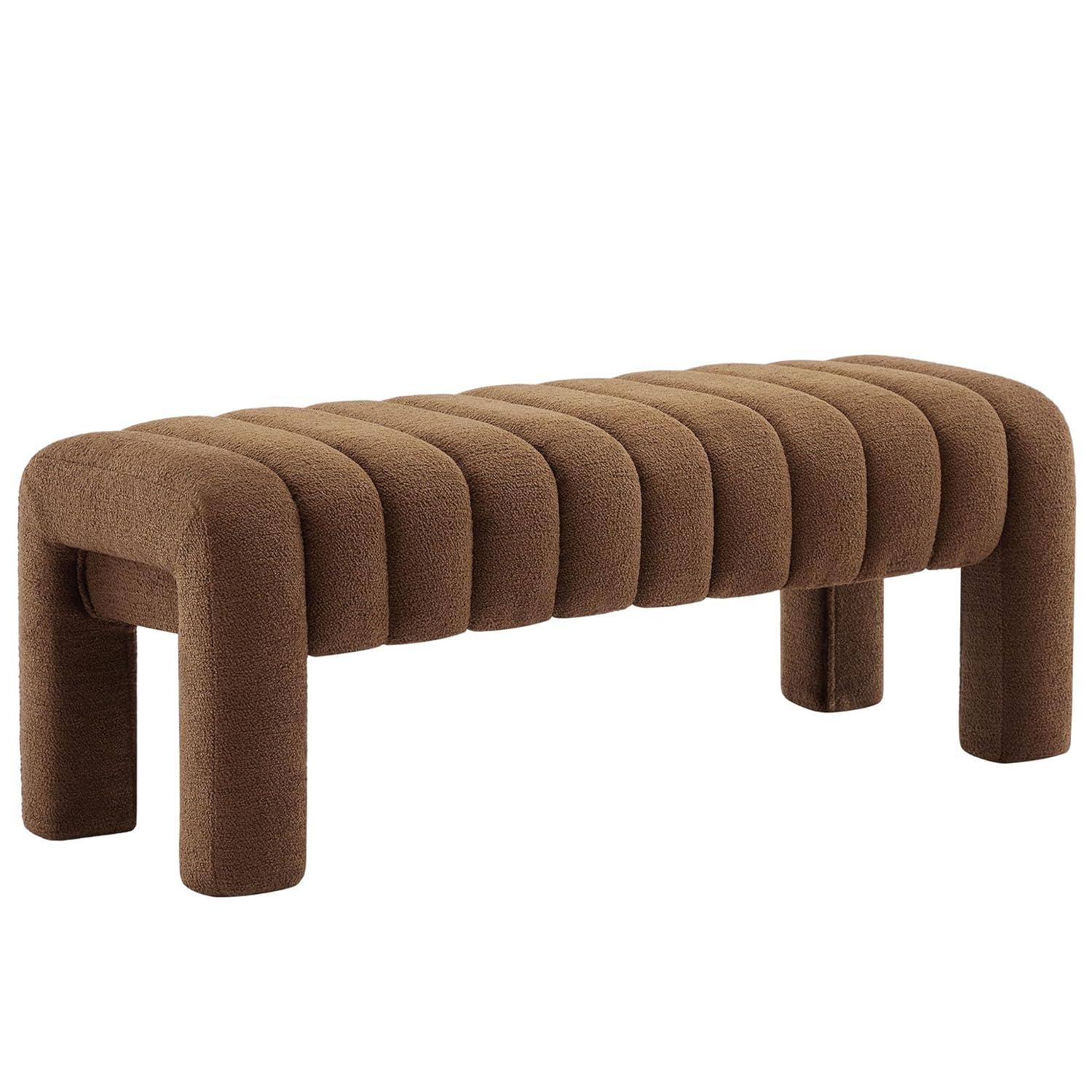 Oyan 43"or 63"W Channel Tufted Upholstered Bedroom Bench