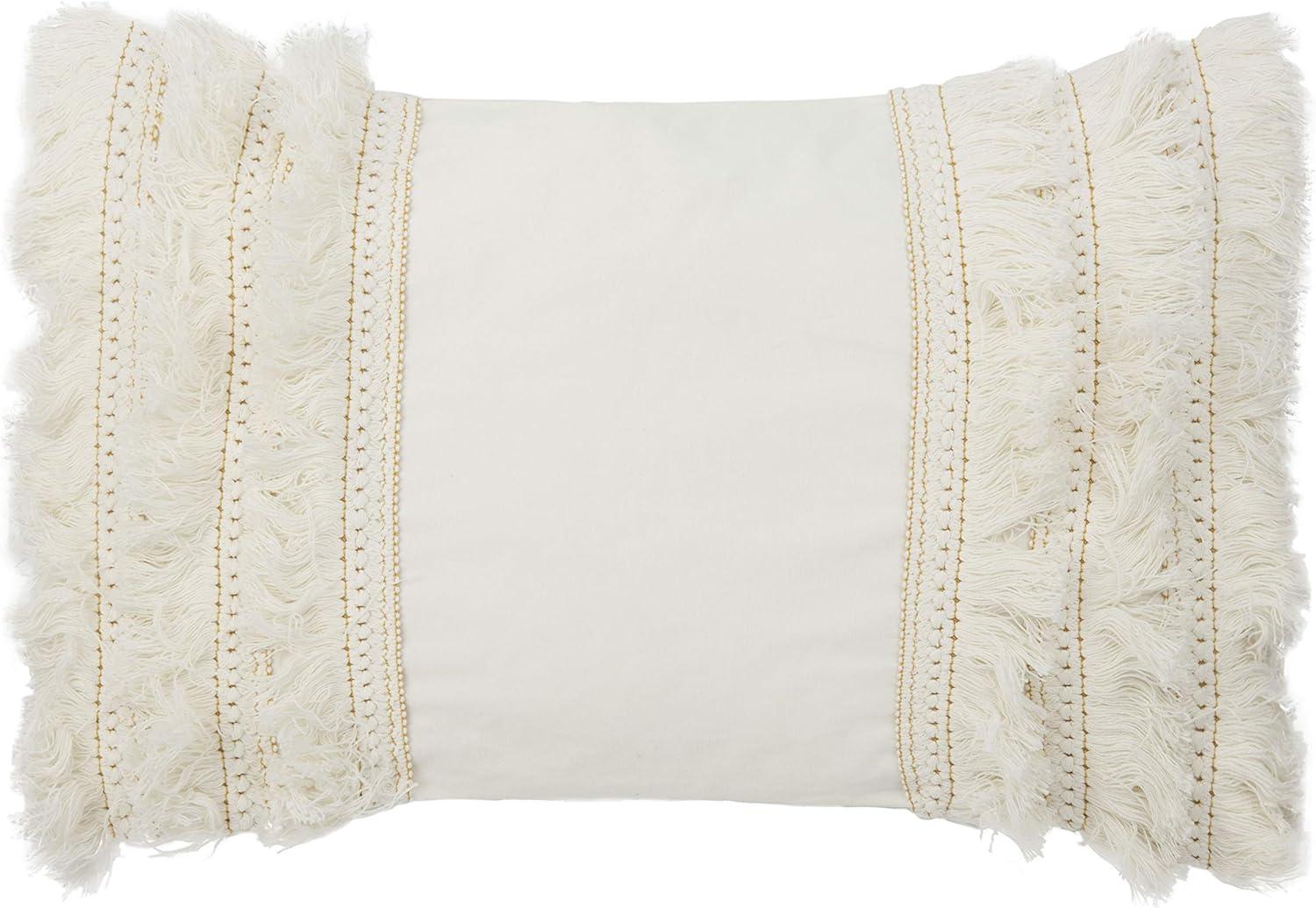 Hooda Fringed Cotton Throw Pillow