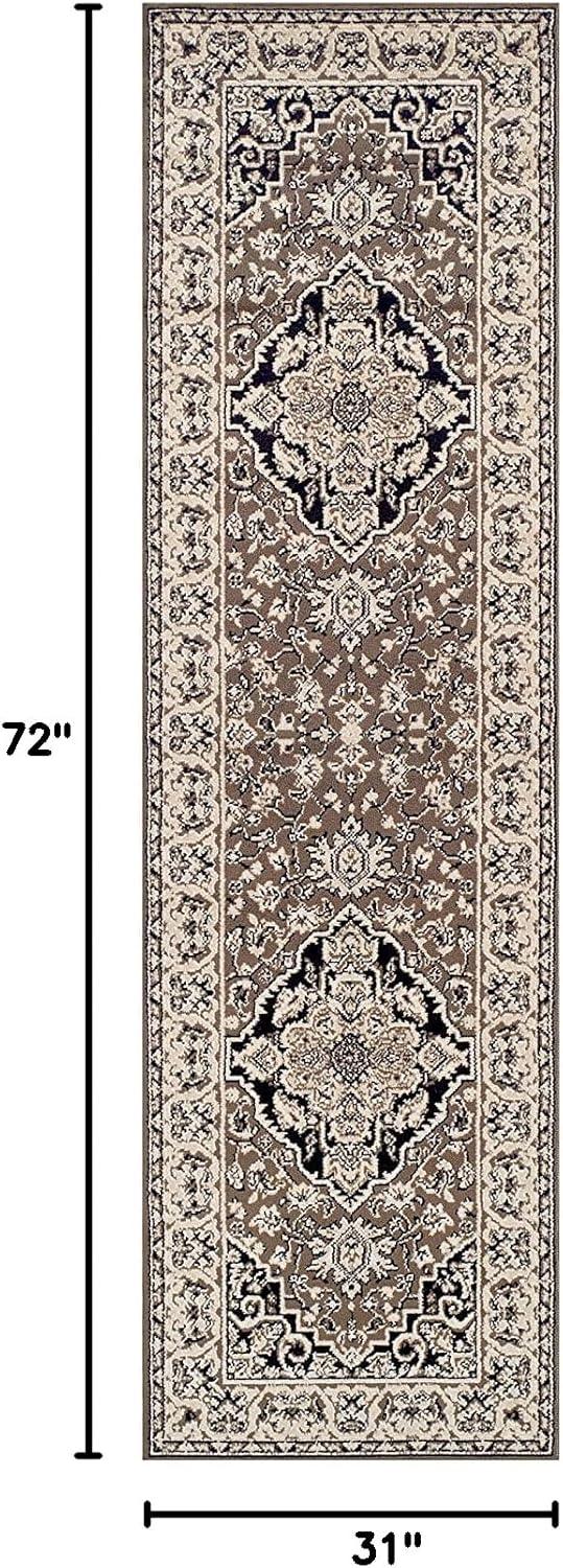 Superior Glendale Indoor Area Rug, 2' 7" x 6', Brown