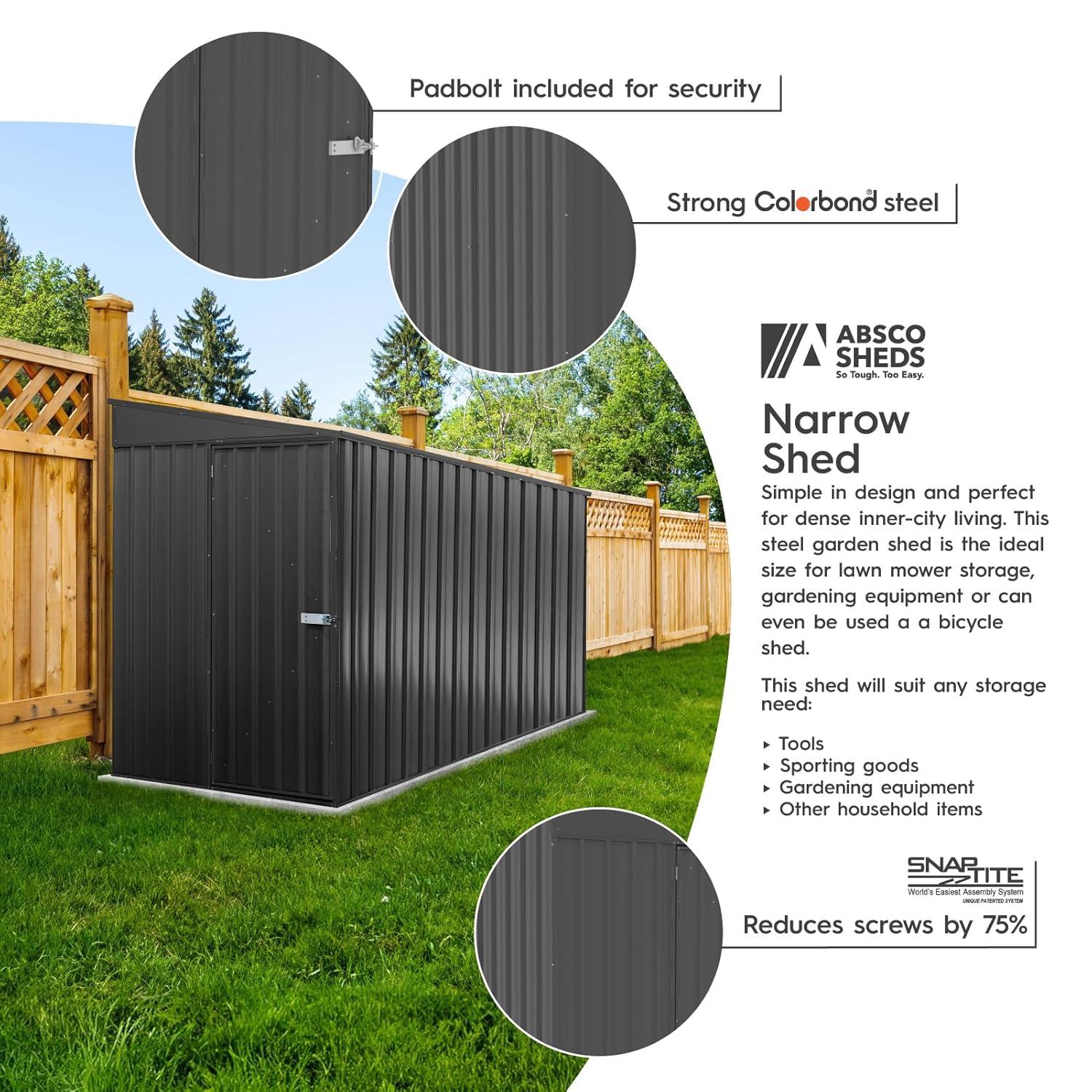 Absco Absco Durango Galvanized Steel Storage Shed