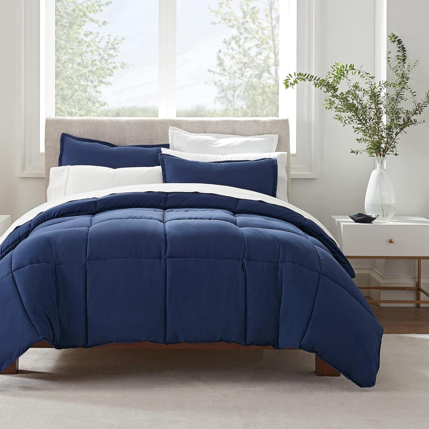 Serta Microfiber 3 Piece Comforter Set