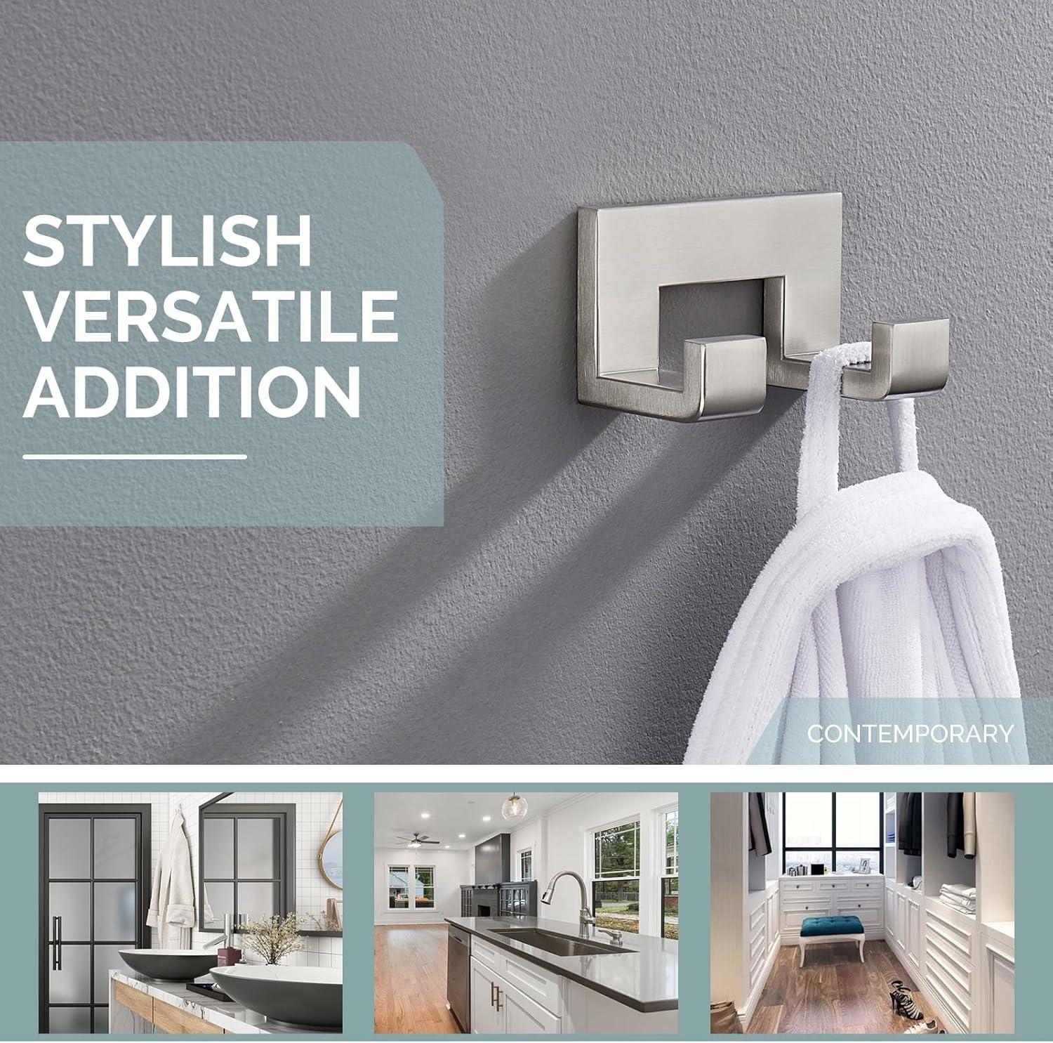 Double Wall Mounted Robe Hook