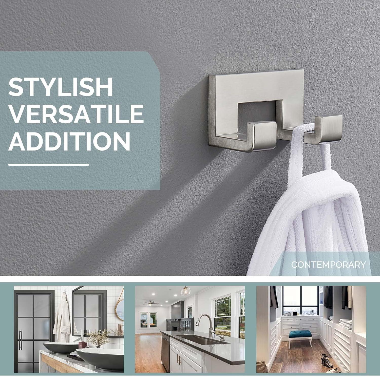 AngleSimple KB082 Double Wall Mounted Robe Hook