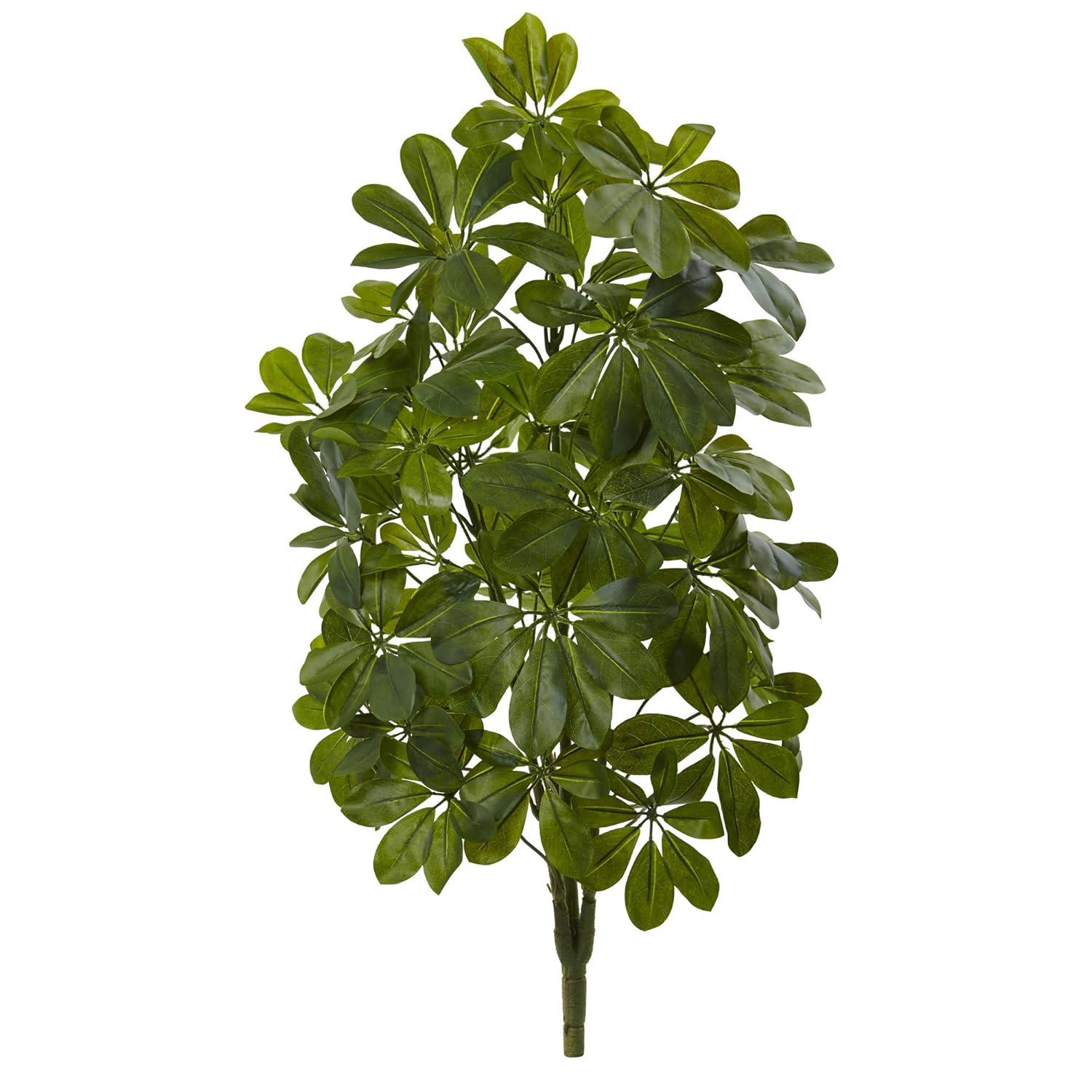 32'' Green Silk Baby Schefflera Artificial Plant Set