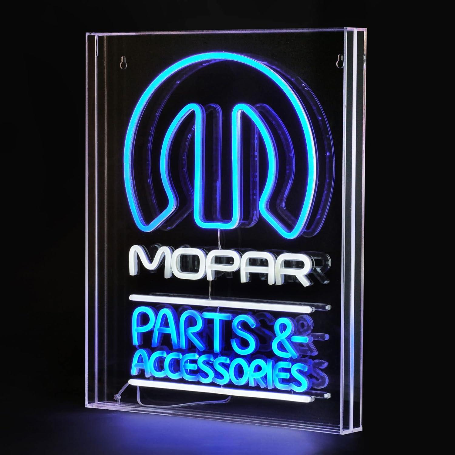 Licensed Mopar Parts and Accessories Acrylic LED Sign