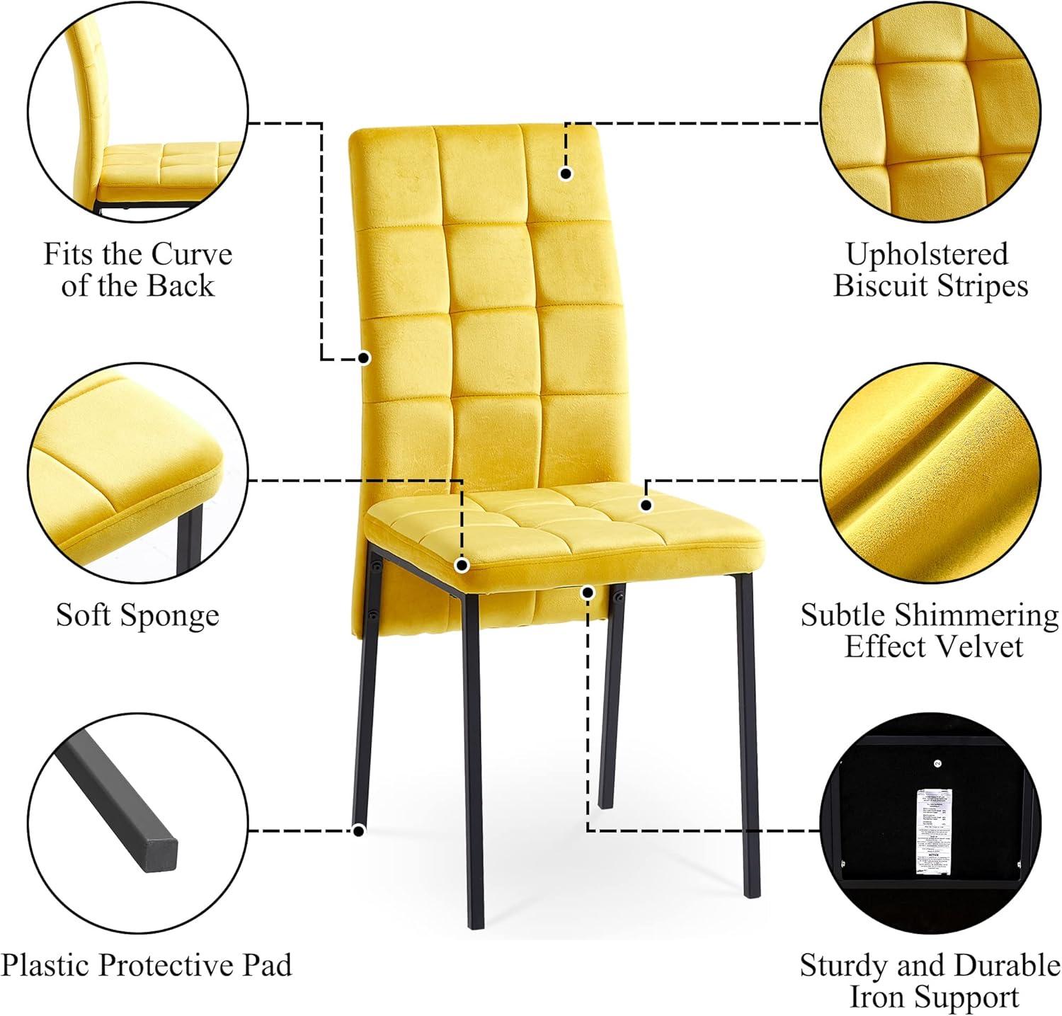 Brooklyn Velvet High Back Side Chair