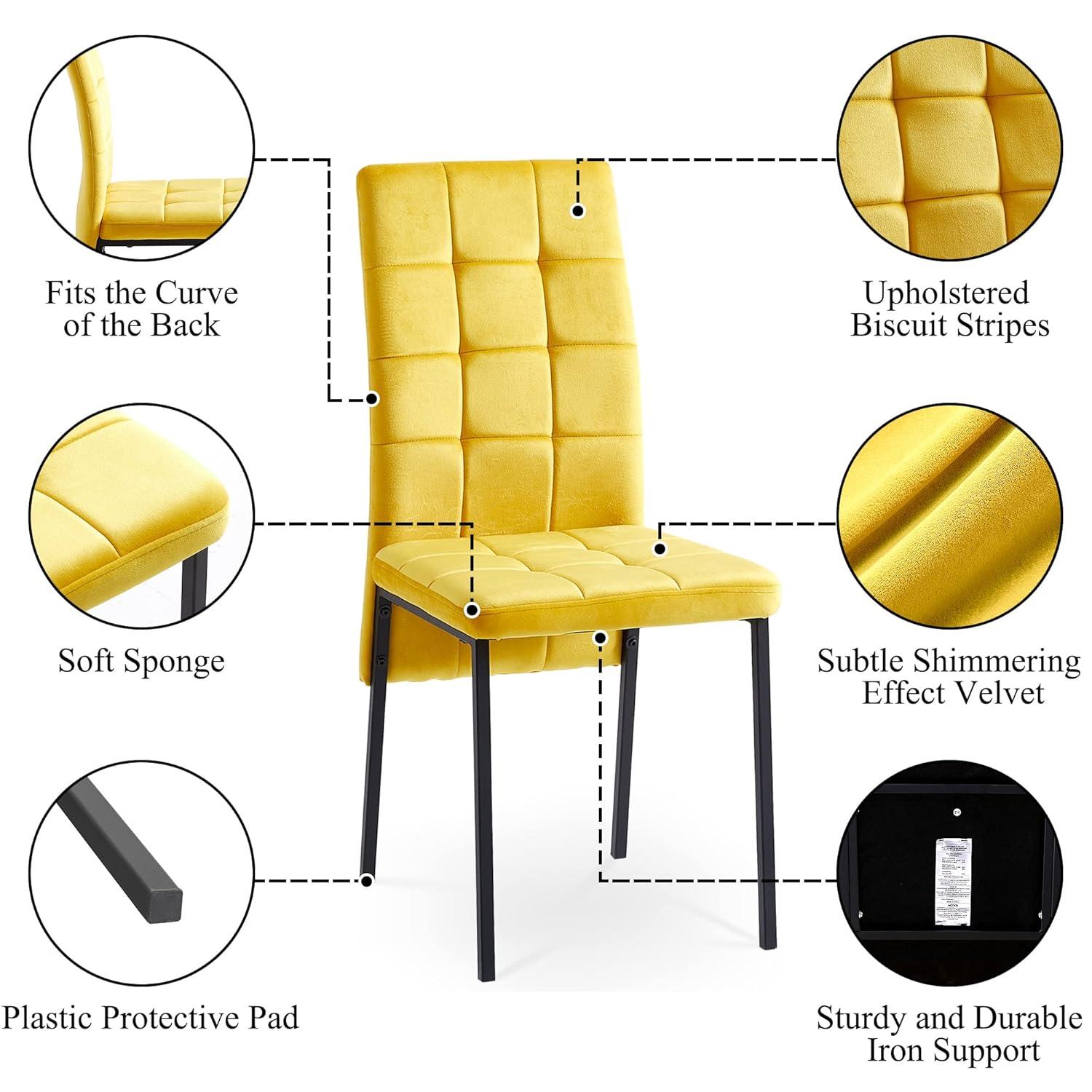 Brooklyn Velvet High Back Side Chair