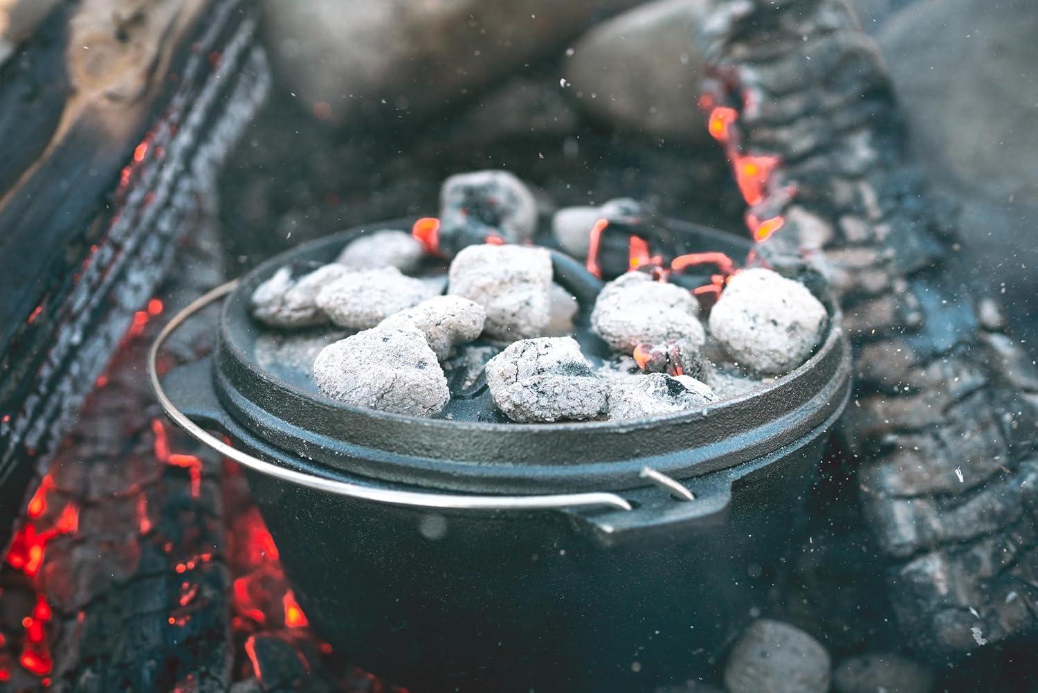 Stansport Stansport 2 QT Pre-Seasoned Cast Iron Dutch Oven Flat Bottom