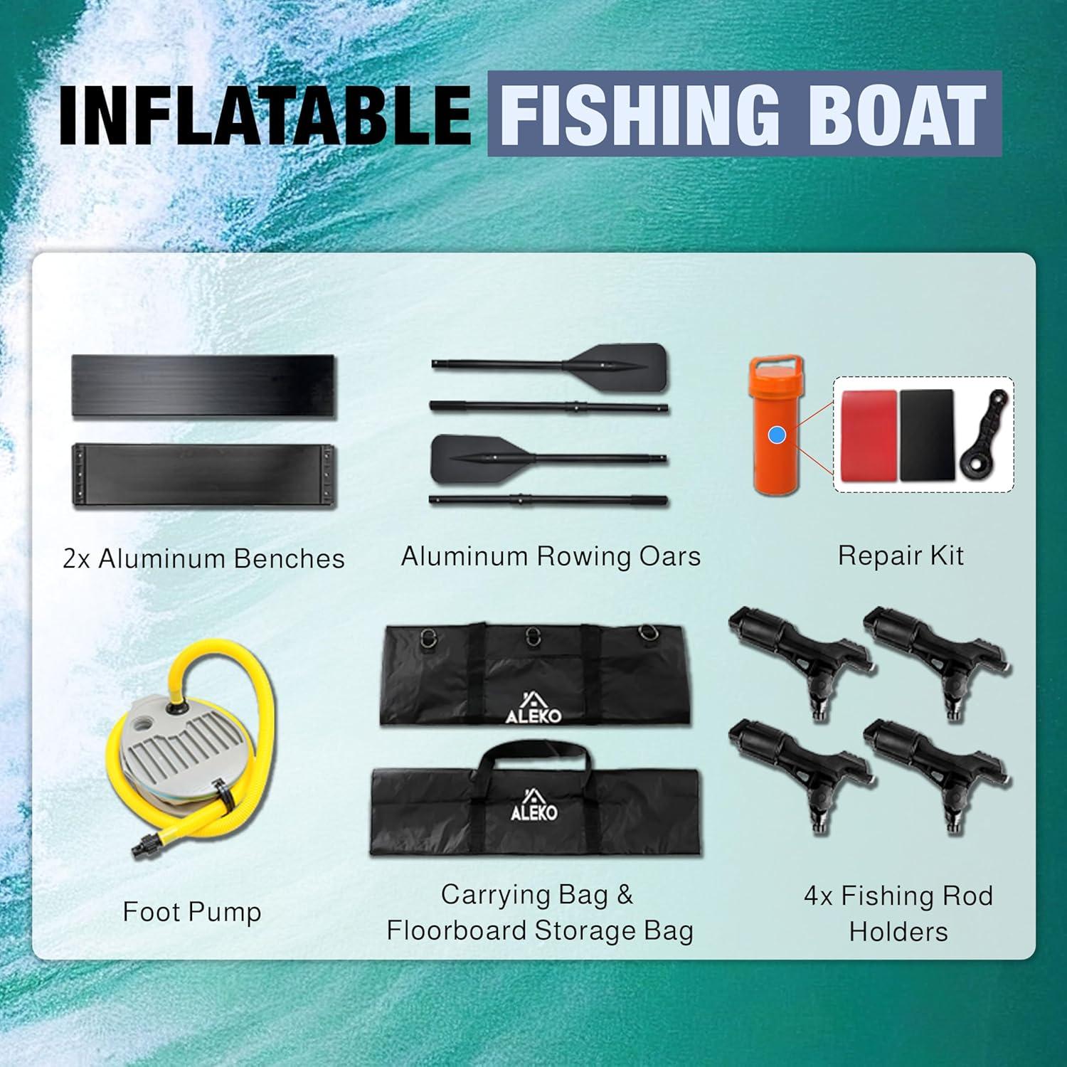 ALEKO Inflatable Fishing Boat