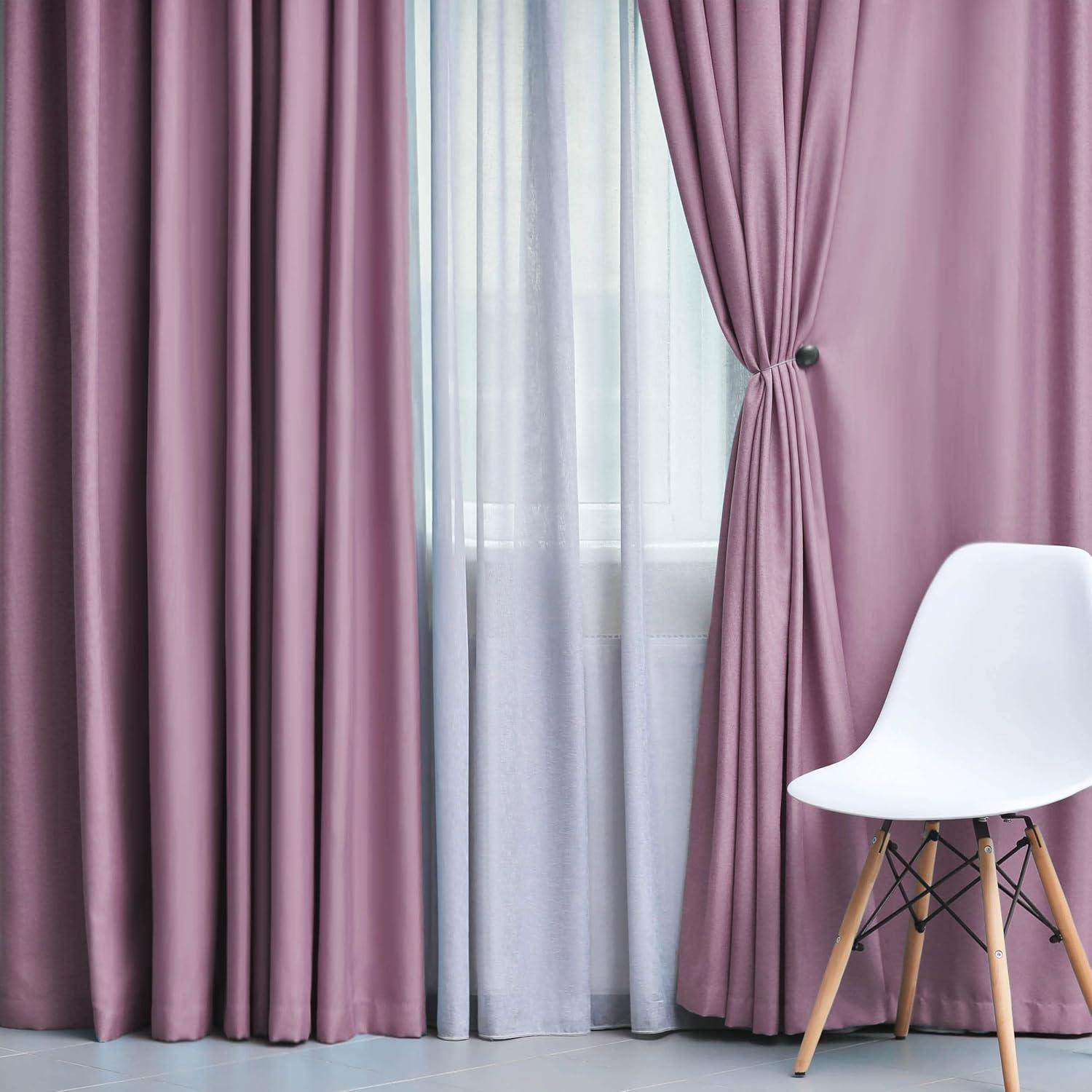 Superior Bertrand Solid Modern Room Darkening Curtain Panel (Set of 2)