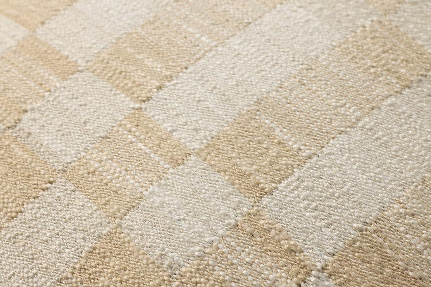 Adams Pillow by Amber Lewis x Loloi - Sand and Ivory / 18" x 18" / Polyester