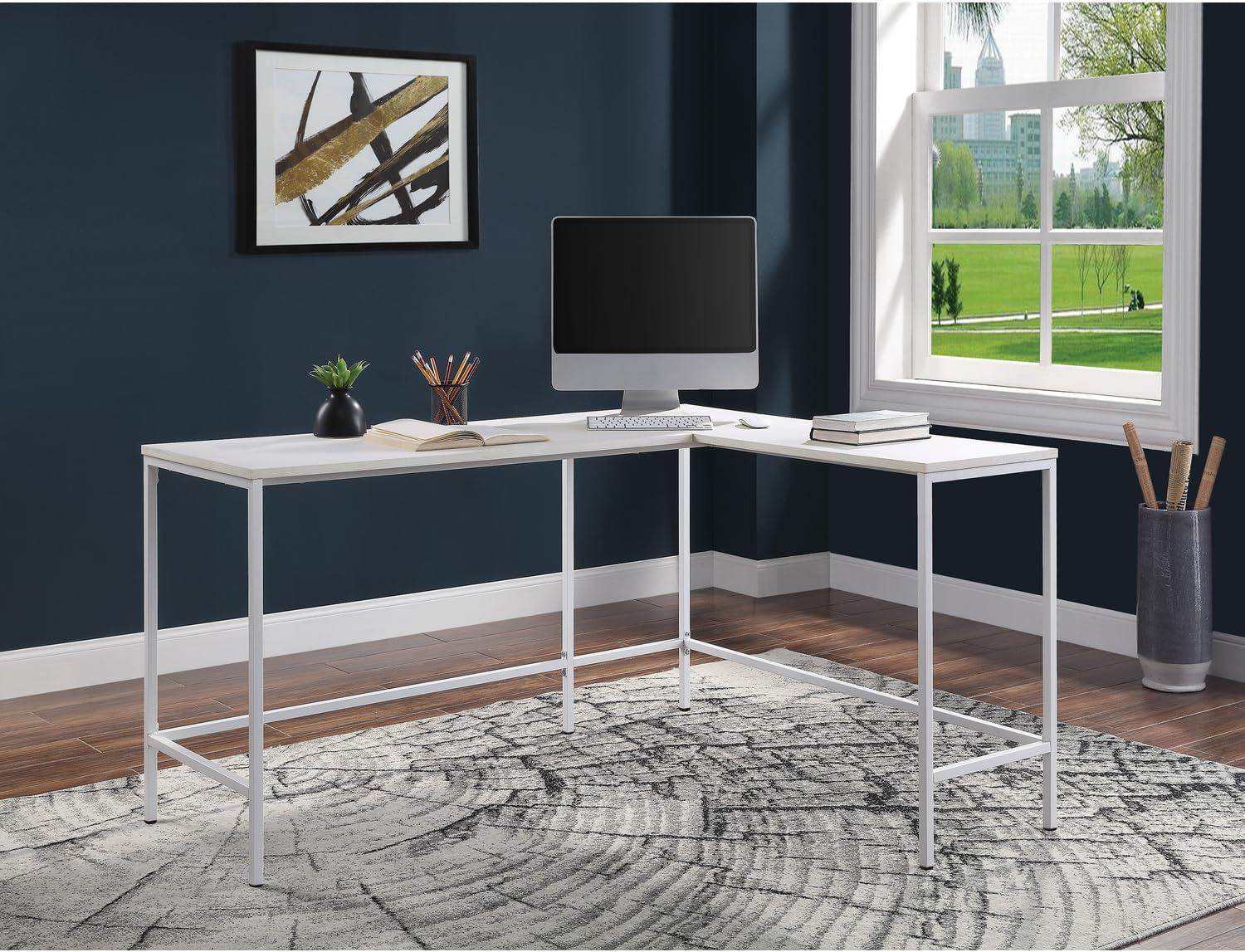 American Furniture Classics  30 x 56 x 48 in. OS Home & Office Furniture L Workcenter, White Oak