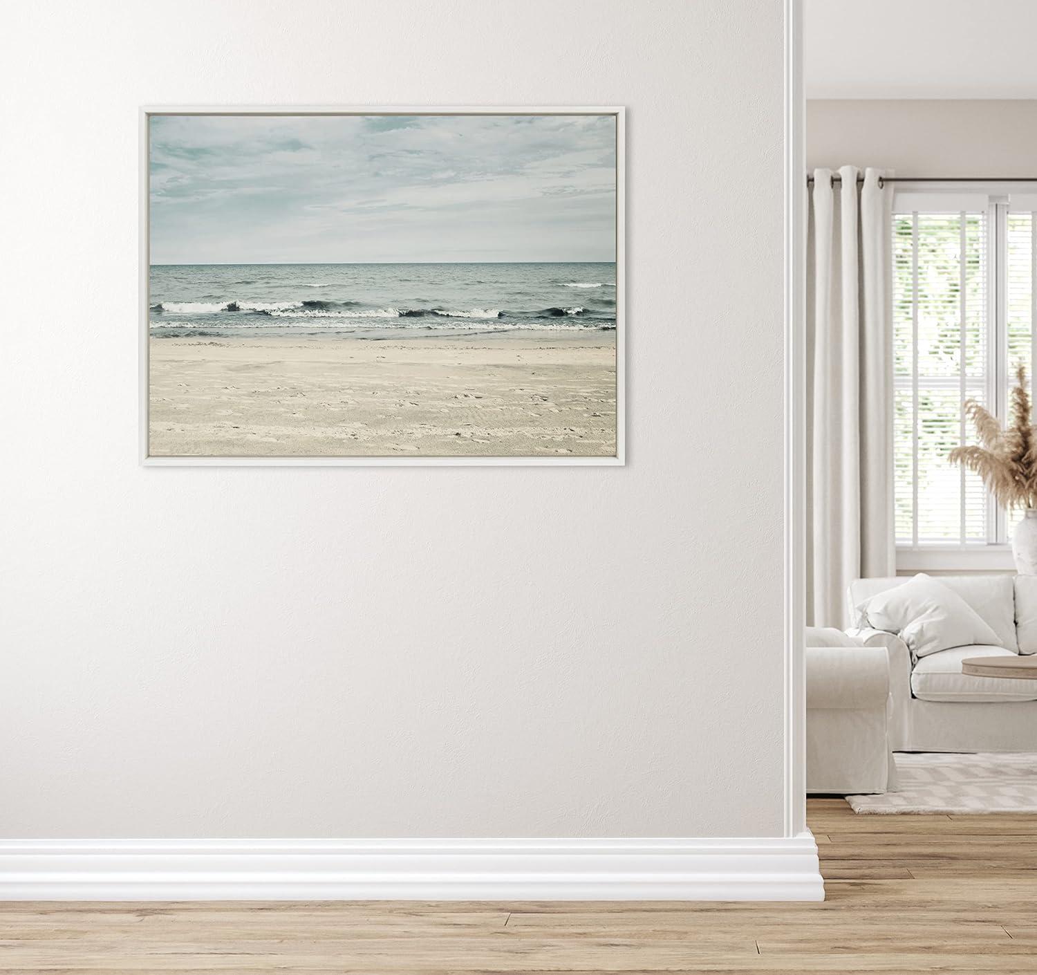 Sylvie Beach 2 Framed Canvas by Emiko and Mark Franzen - Kate & Laurel All Things Decor