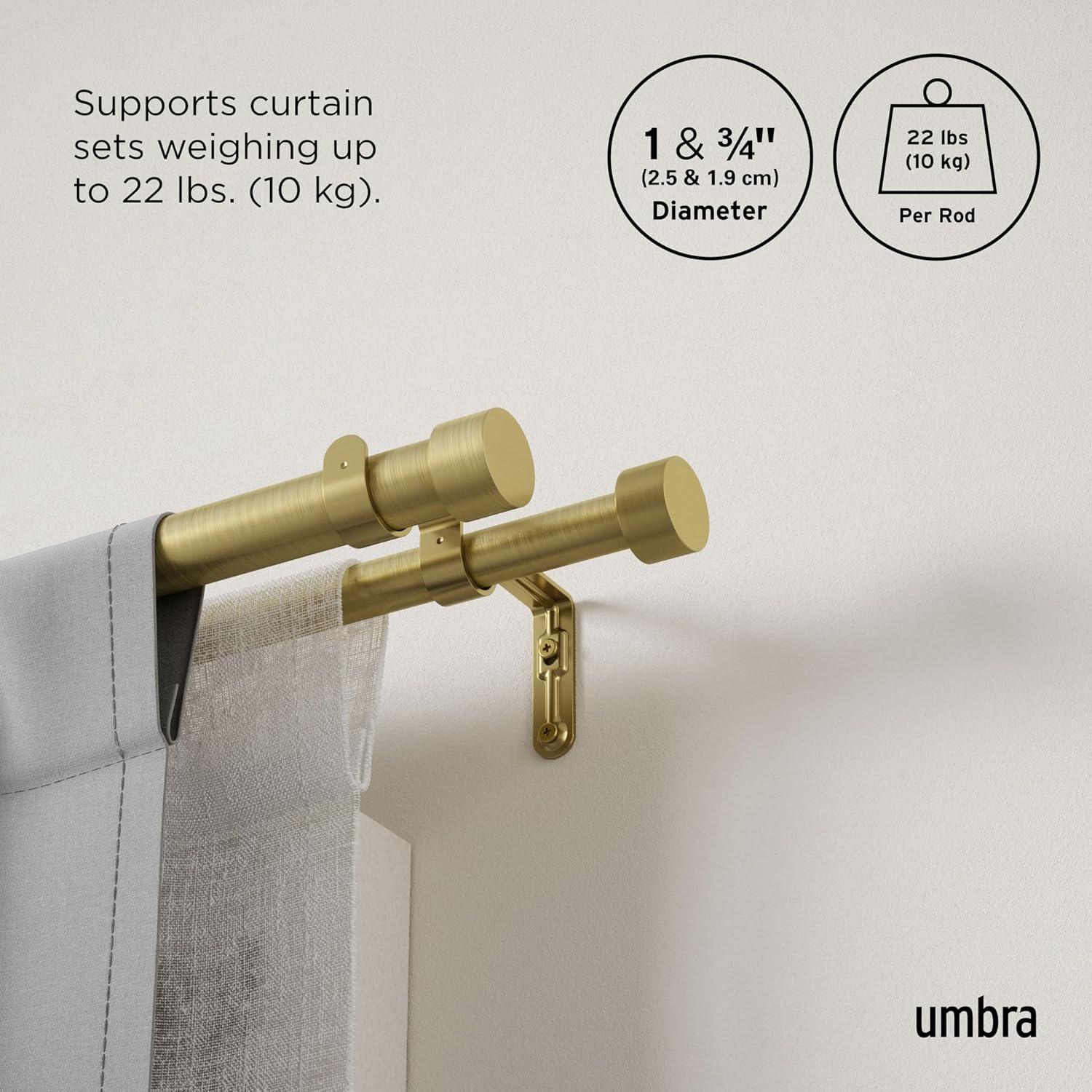 Cappa Drapery Solutions Double Curtain Rod