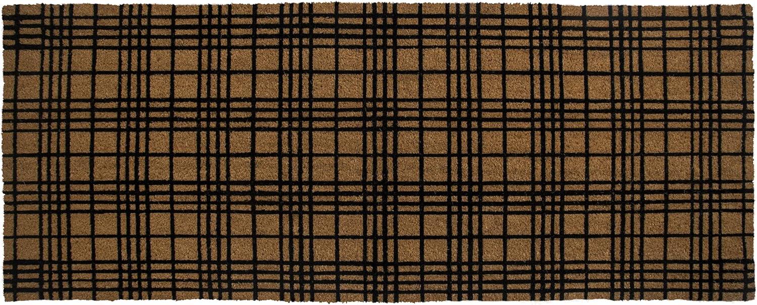 Fine Plaid Coir Doormat