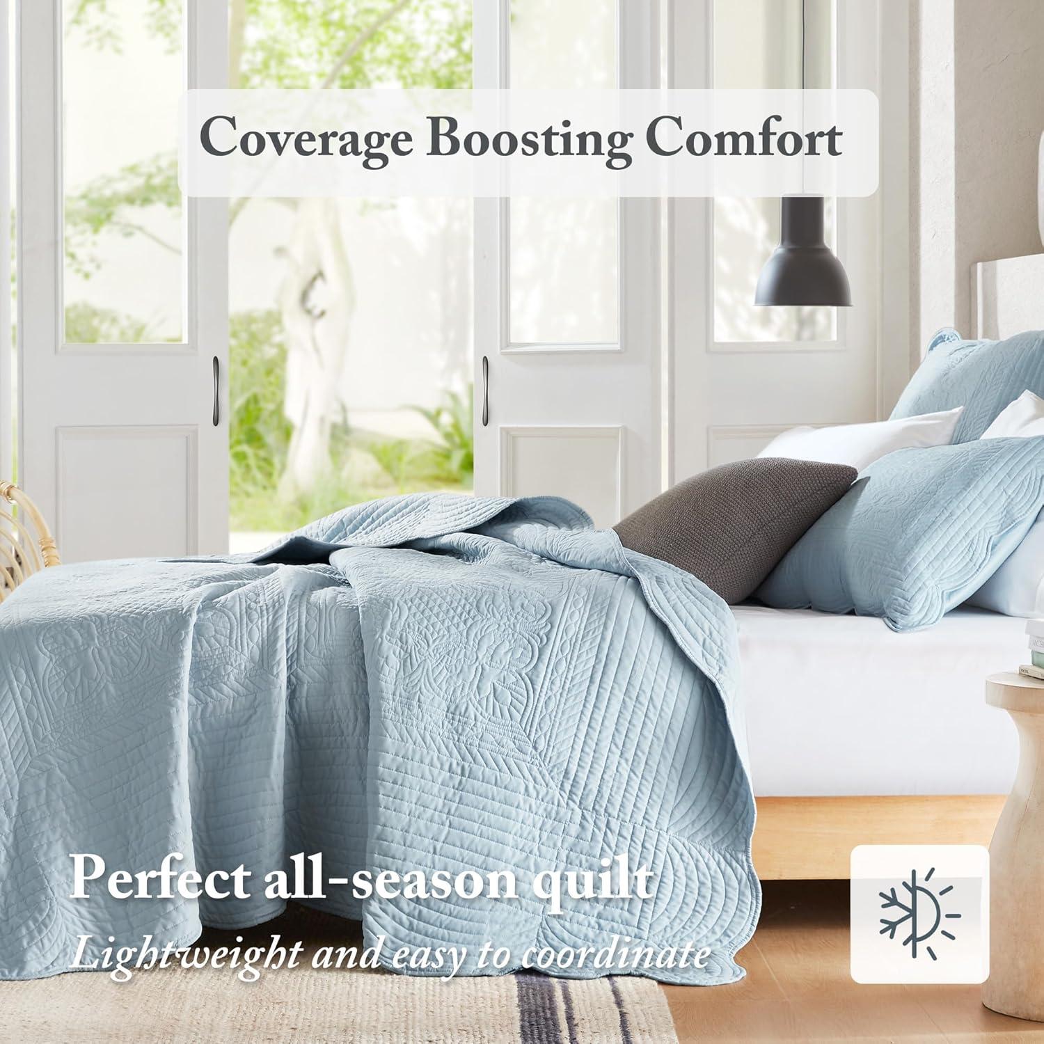 Tuscany Scalloped Edge Quilt Set