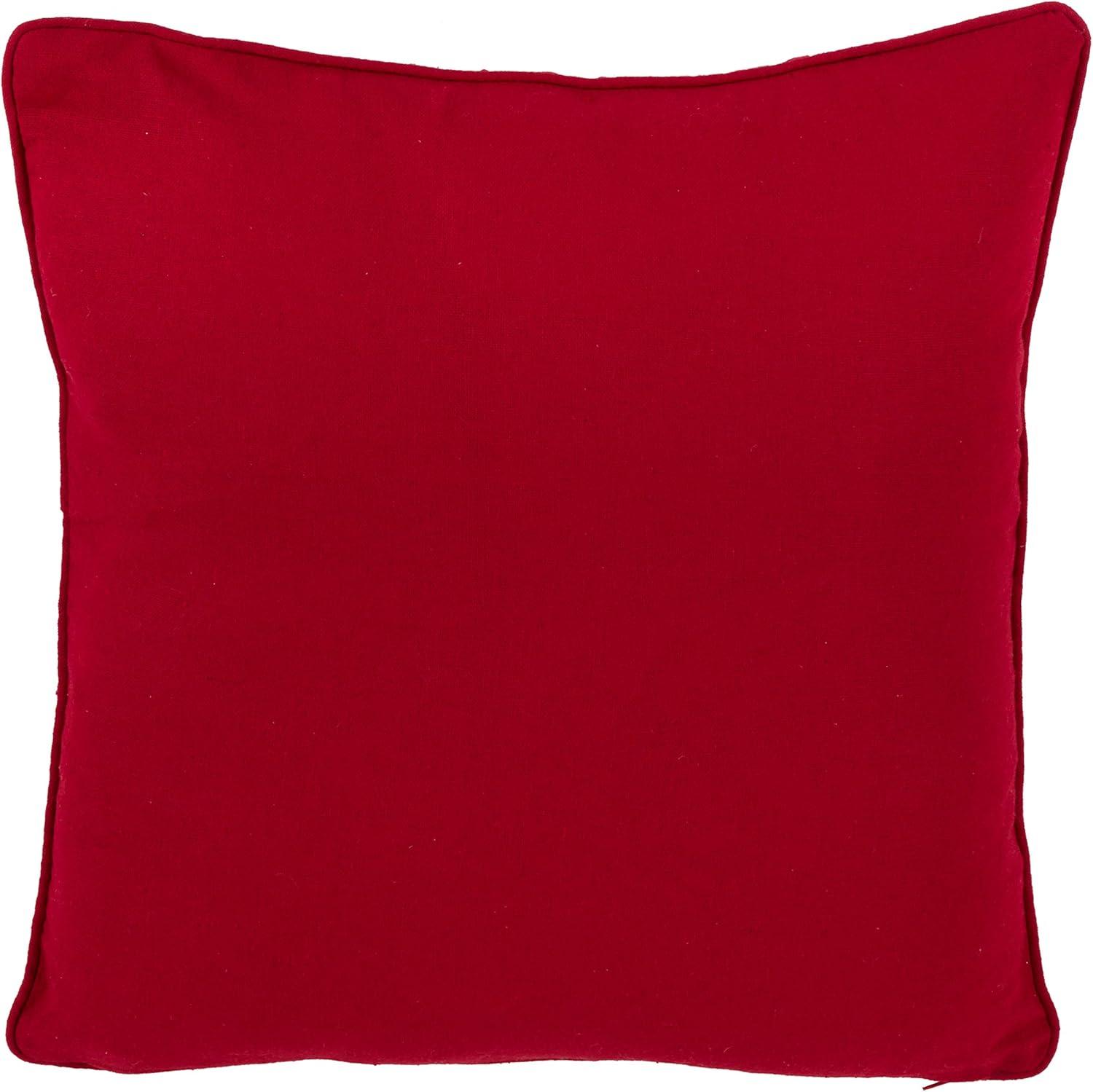 Chute De Neige Collection Appliqued Down Throw Pillow