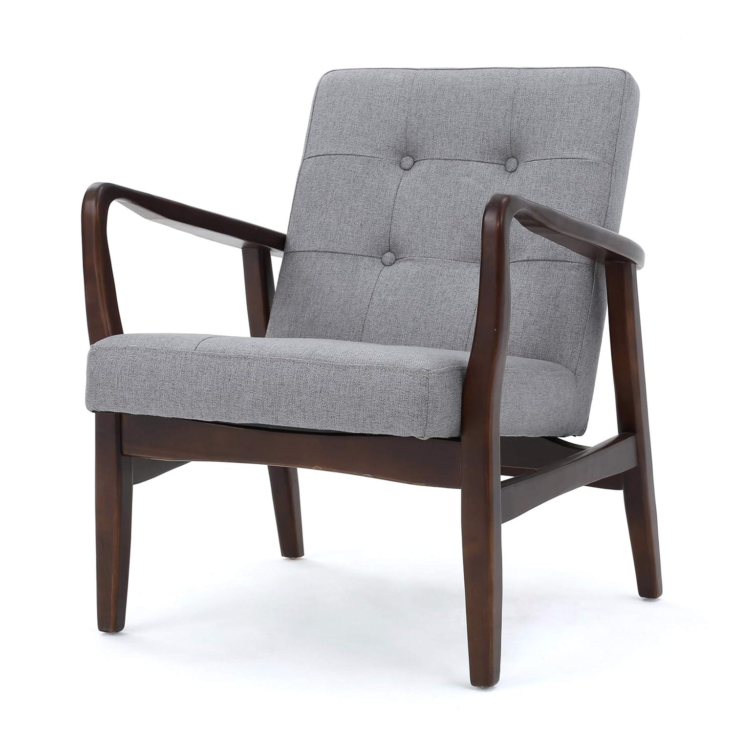 Christopher Knight Home Brayden Fabric Club Chair, Grey