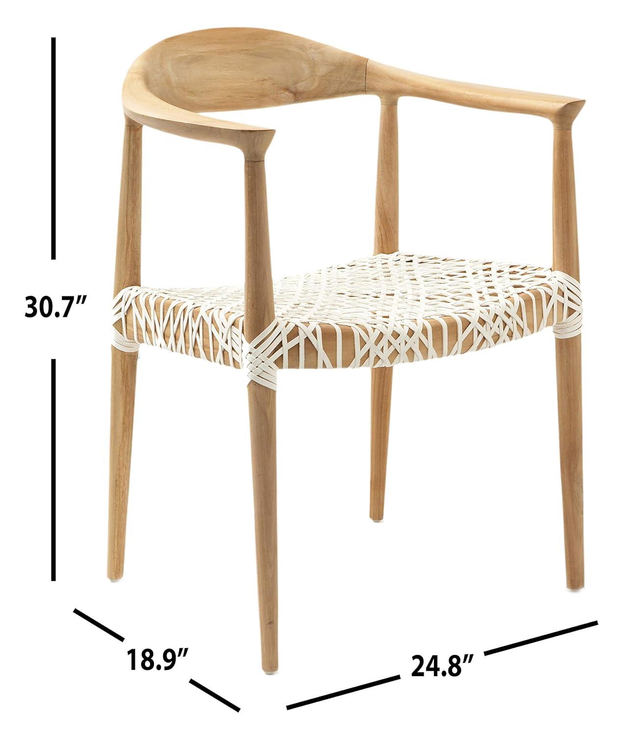 Kazbah Leather Dining Arm Chair