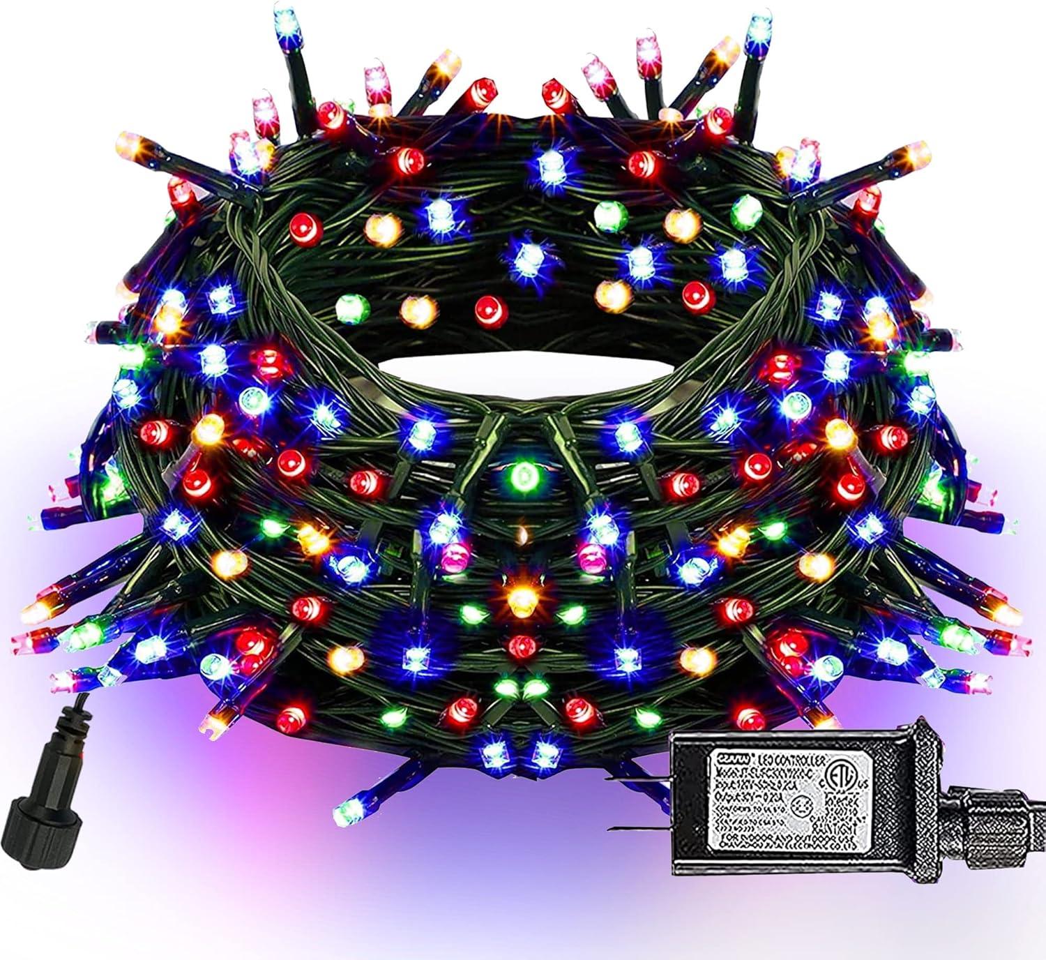 Dazzle Bright 115 FT Multicolor LED Christmas String Lights