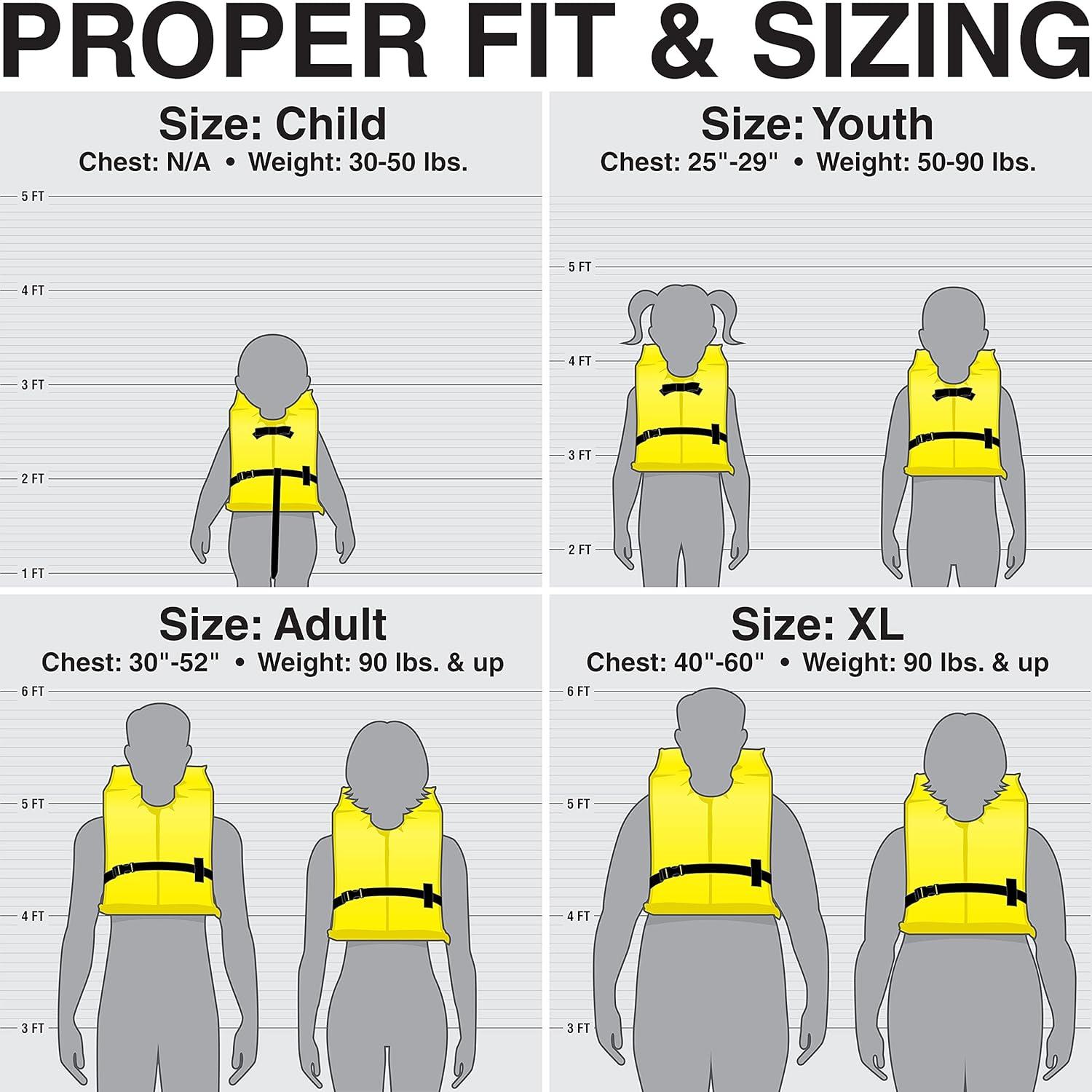 Seachoice Life Jacket XL, Yellow
