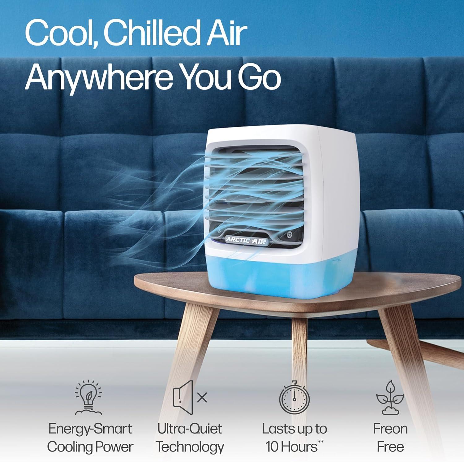 Arctic Air Chill Zone: Portable AC Unit, 1200 BTU, 4 Speeds, Multidirectional Air Flow, As Seen on TV, ETL Listed