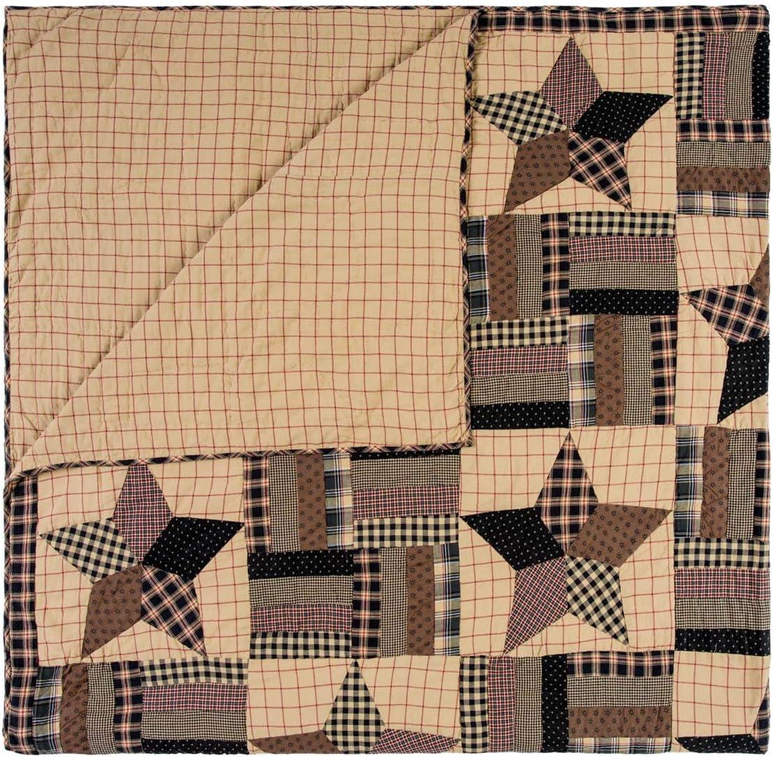 VHC Brands Bingham Farmhouse / Country Cotton Patchwork Quilt
