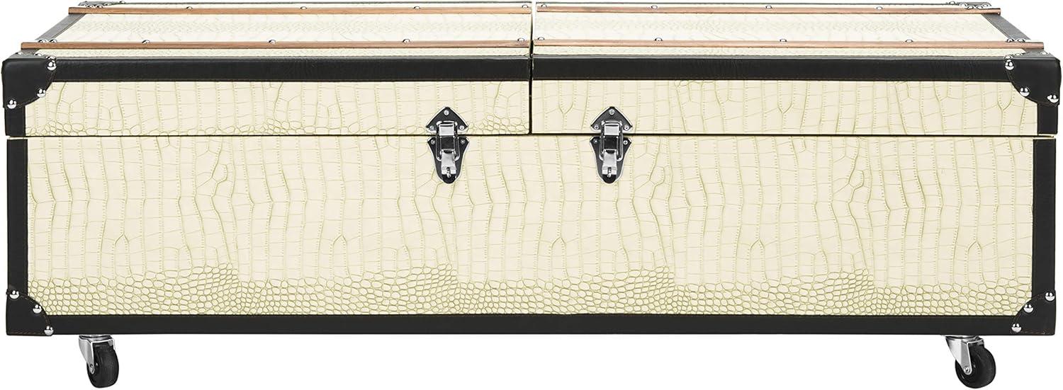 Zoe Trunk/Coffee Table - Cream - Safavieh