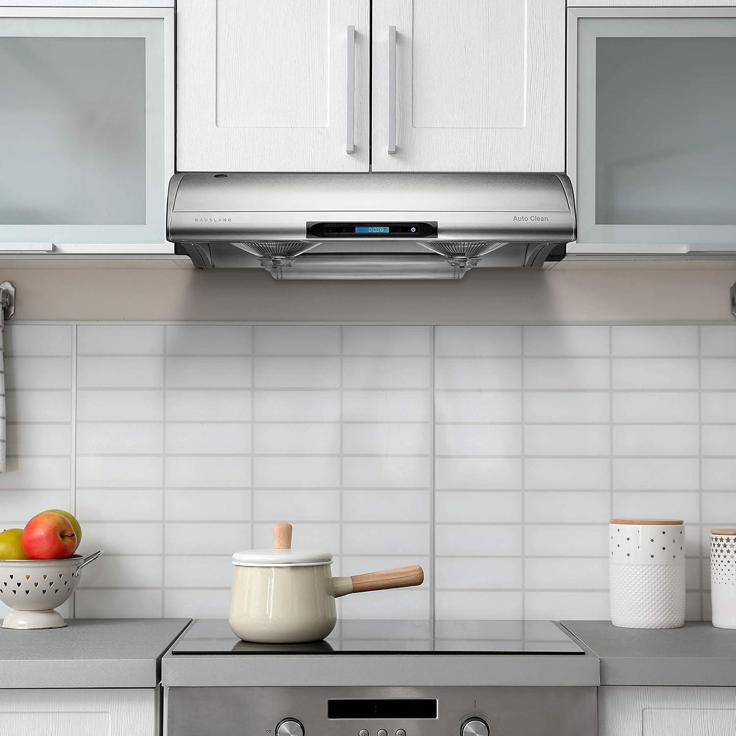 Hauslane 30" Stainless Steel 400 CFM Ducted (Vented) Under Cabinet Range Hood